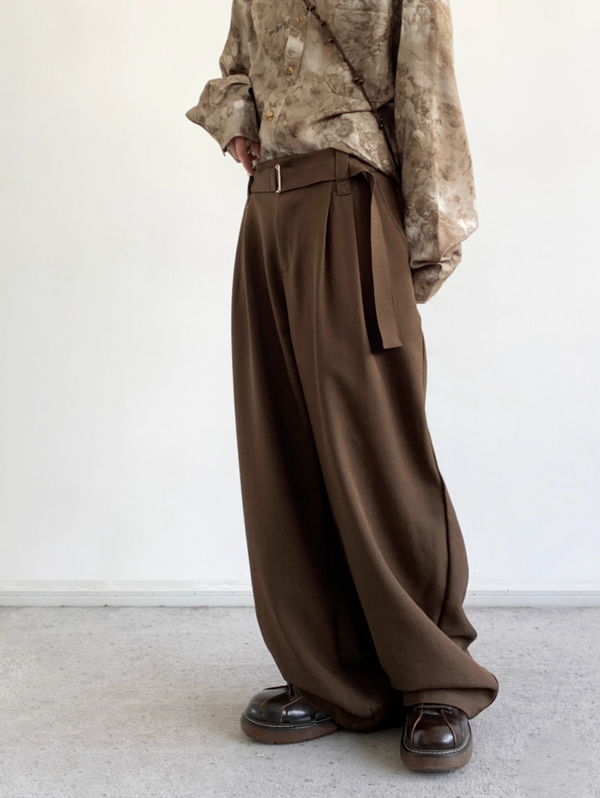 Yūgure Pleated Wide Trousers