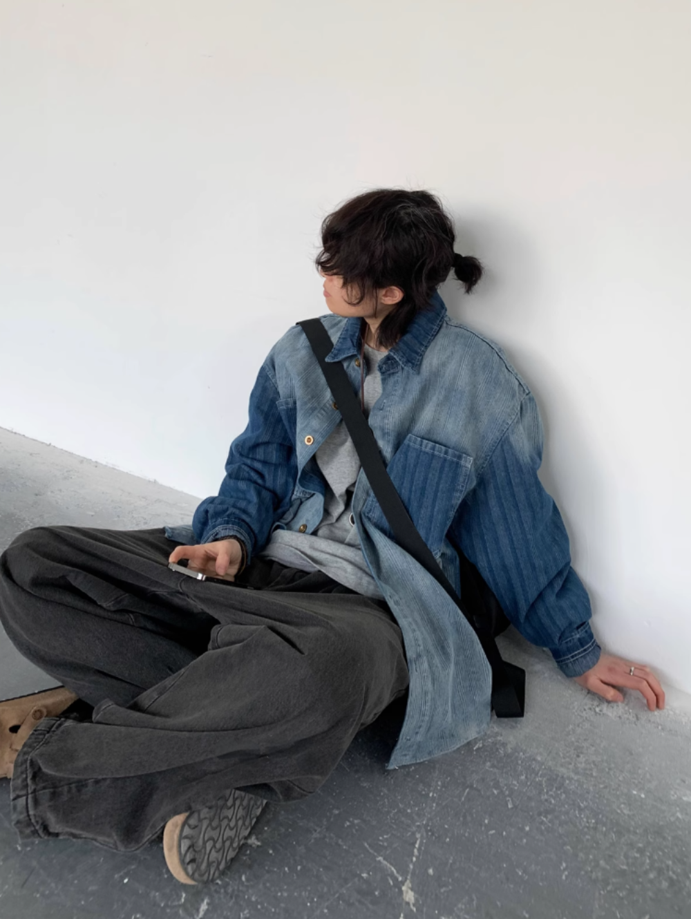 Aozora Faded Denim Overshirt