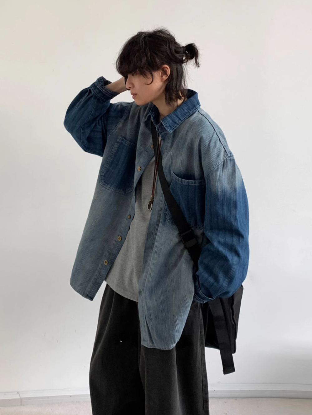 Aozora Faded Denim Overshirt