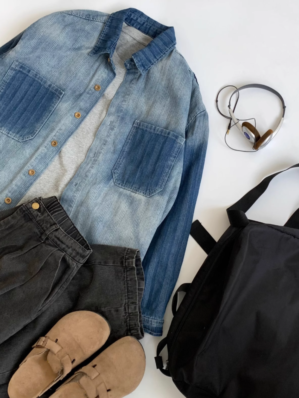 Aozora Faded Denim Overshirt