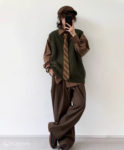 Asahi Textured Knit Vest