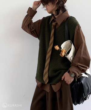 Asahi Textured Knit Vest