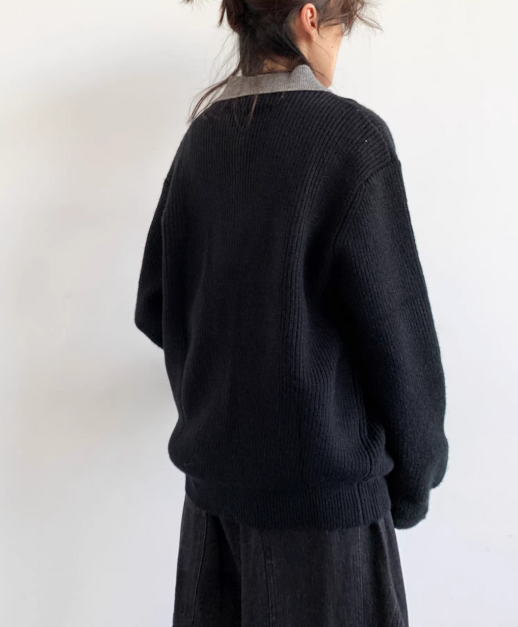 Kaito Layered Knit Polo Sweater