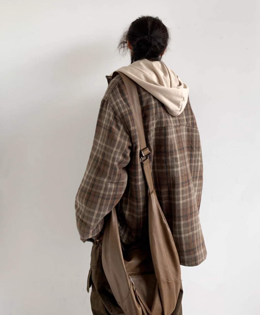 Riku Layered Plaid Hooded Jacket
