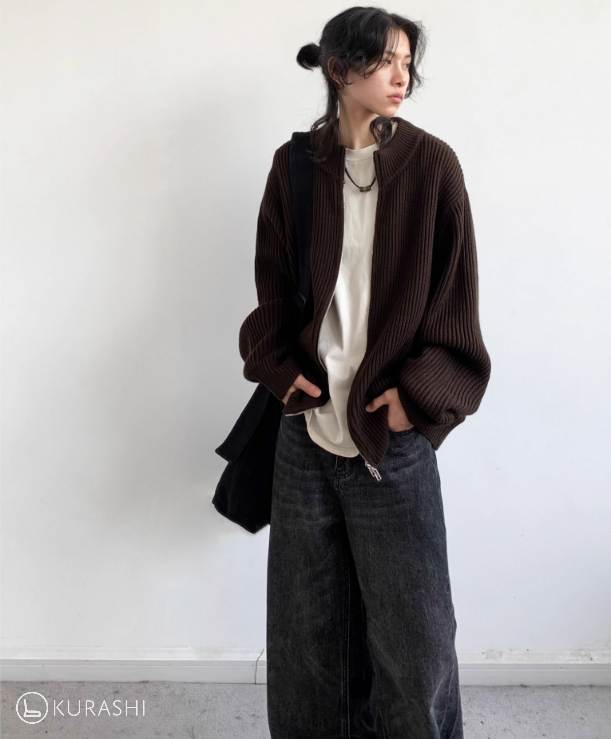 Takeda Knit Zip Cardigan