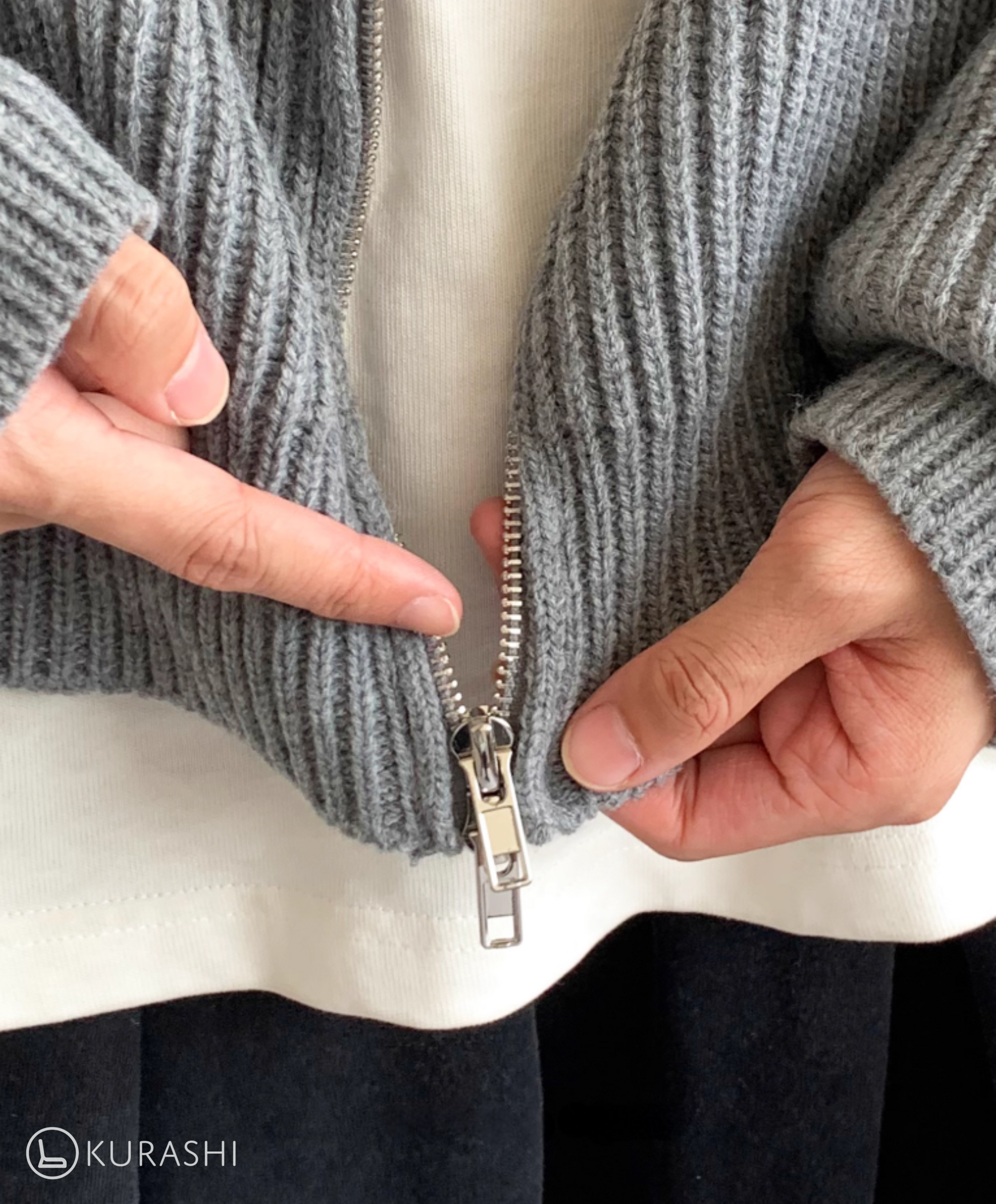 Takeda Knit Zip Cardigan
