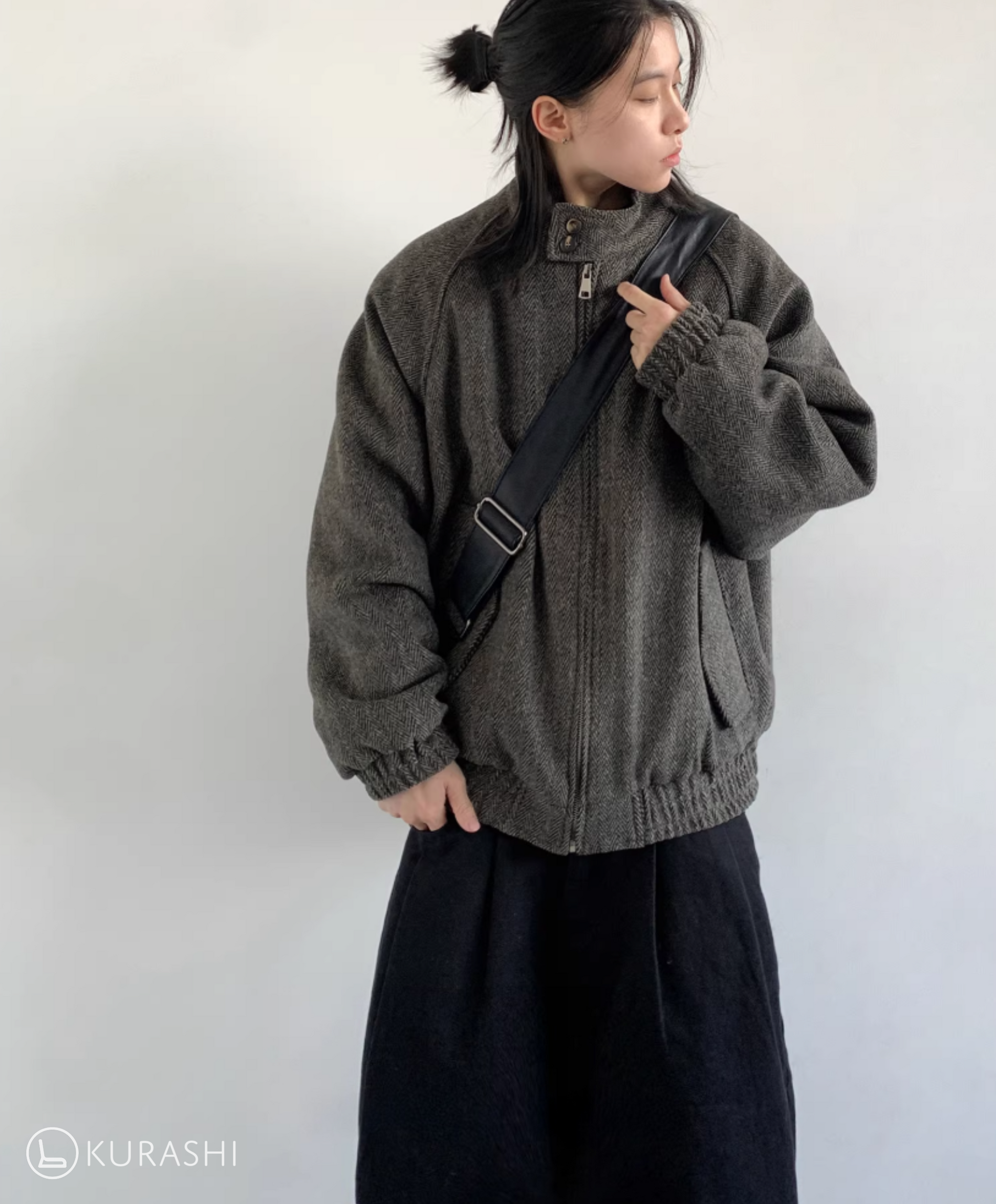 Renji Textured Zip-Up Jacket