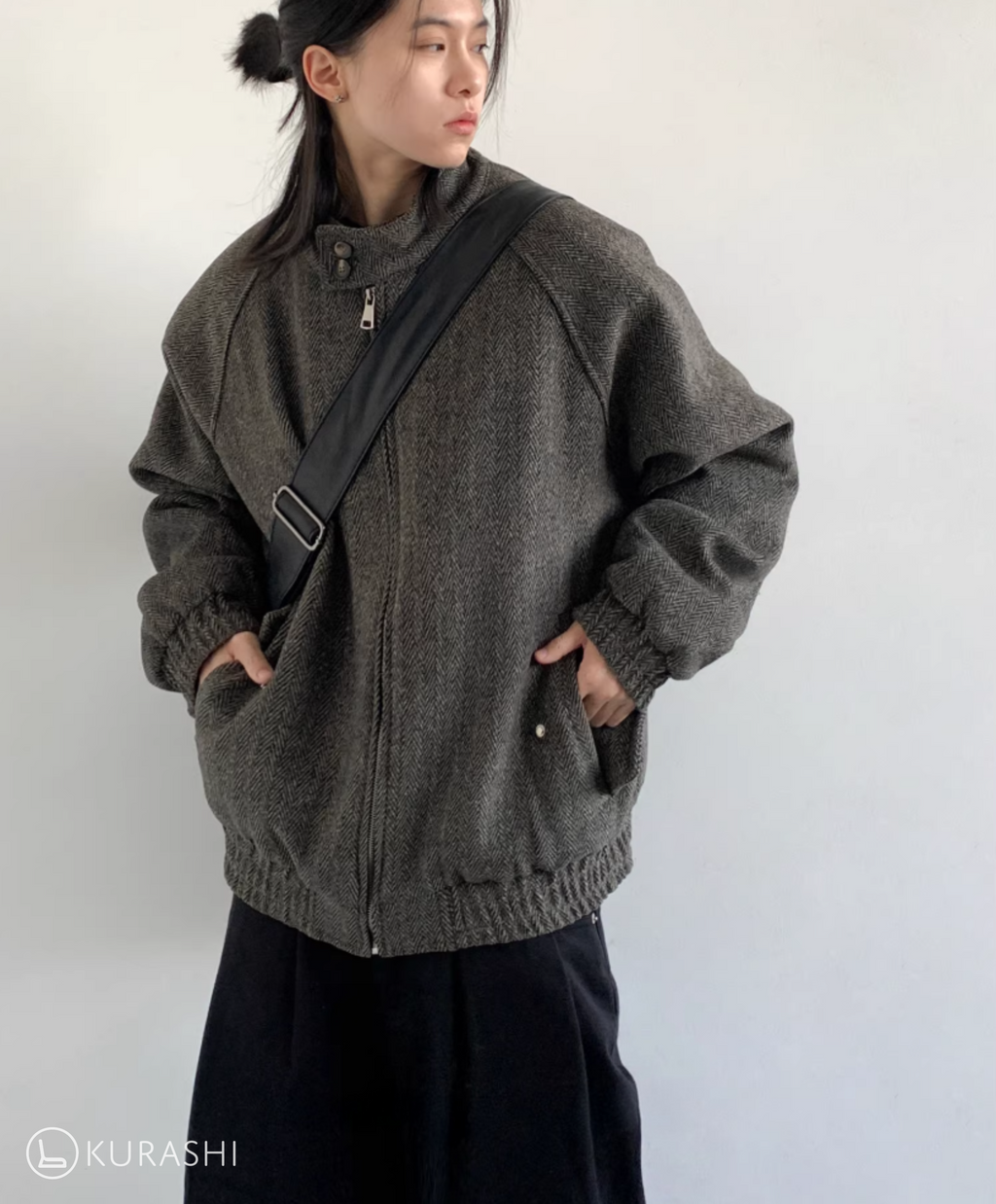 Renji Textured Zip-Up Jacket