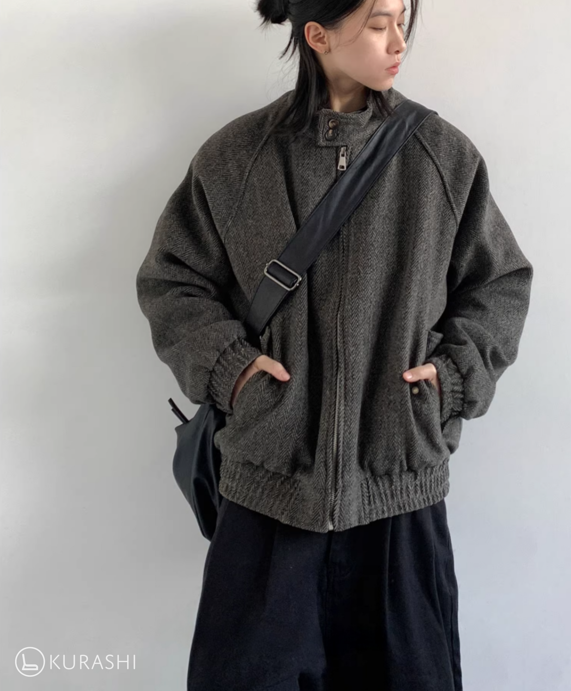 Renji Textured Zip-Up Jacket