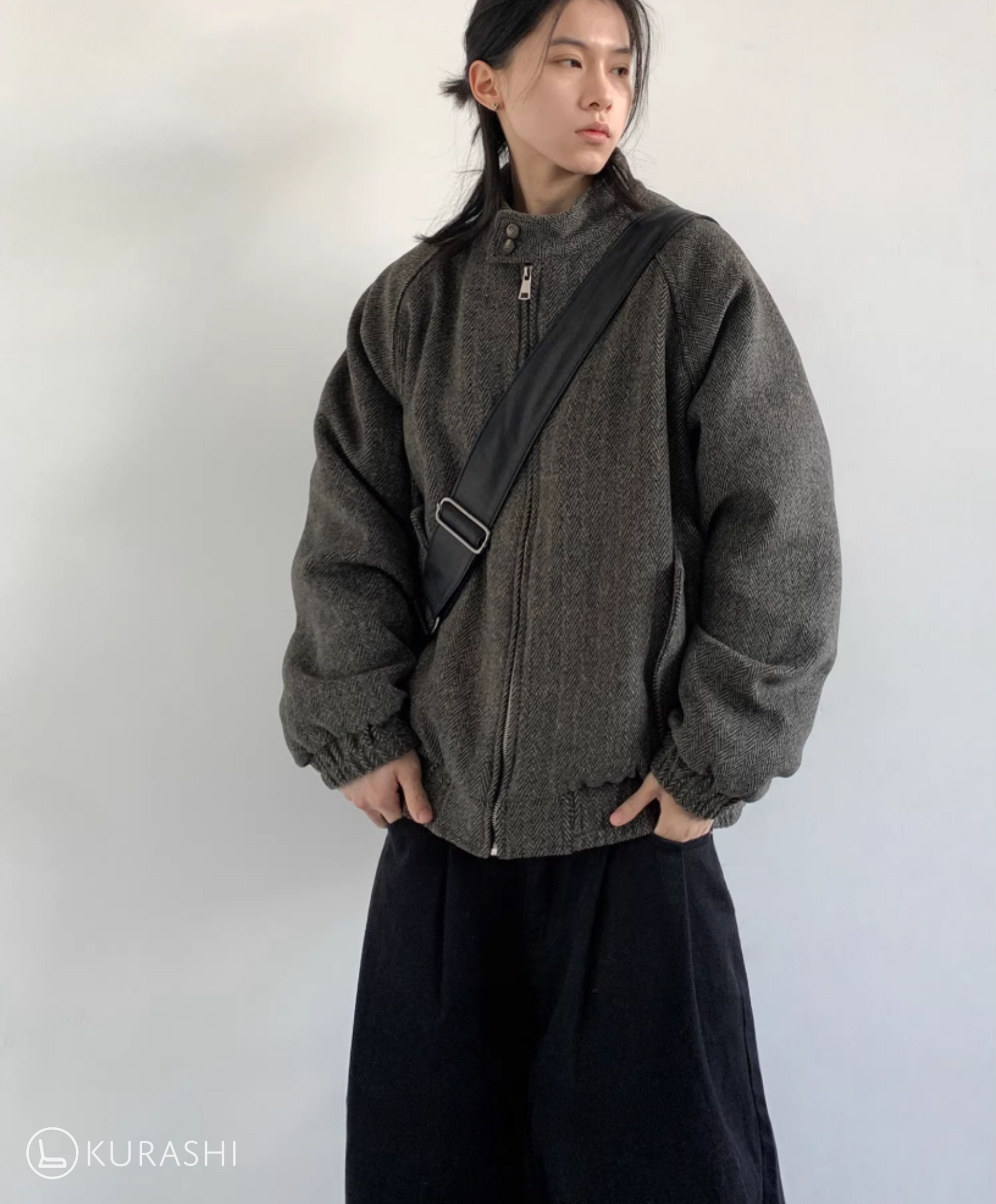 Renji Textured Zip-Up Jacket