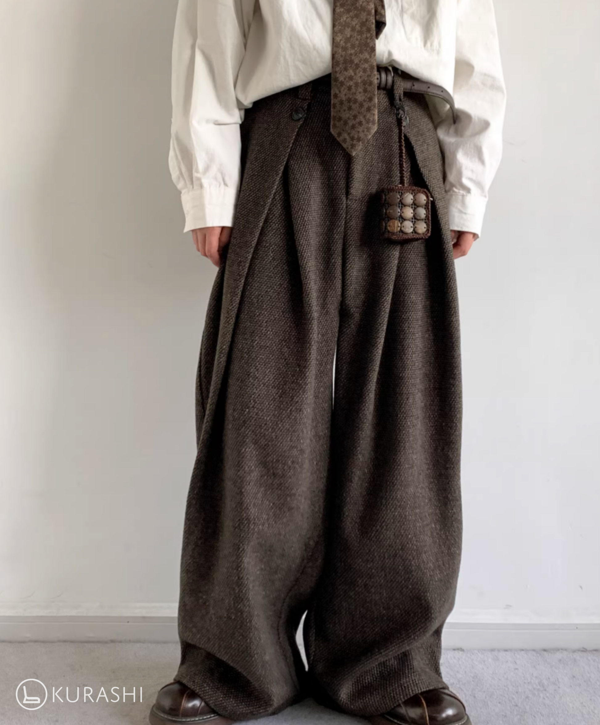 Daichi Wool Wide-Leg Trousers