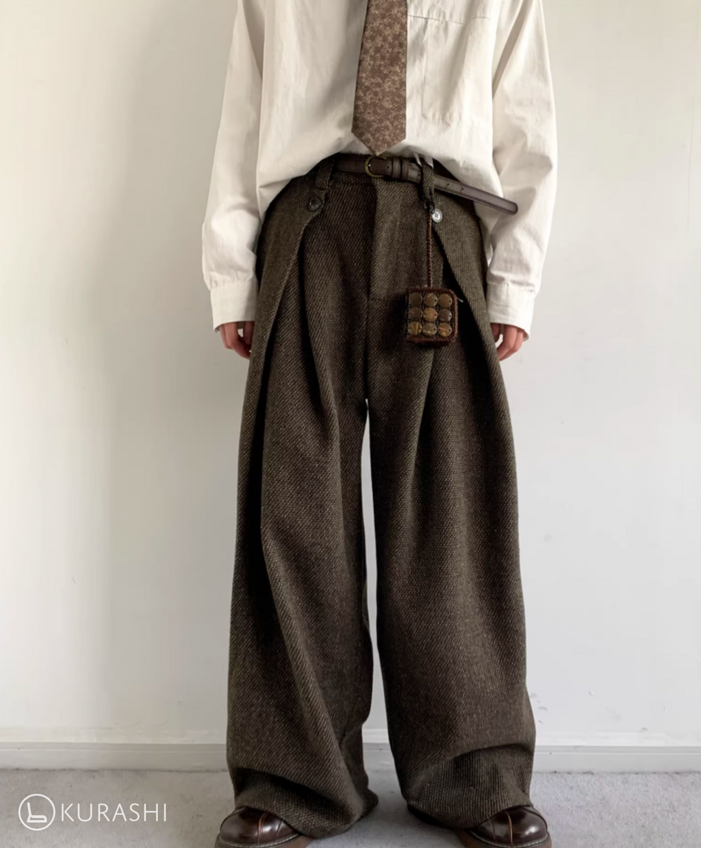 Daichi Wool Wide-Leg Trousers
