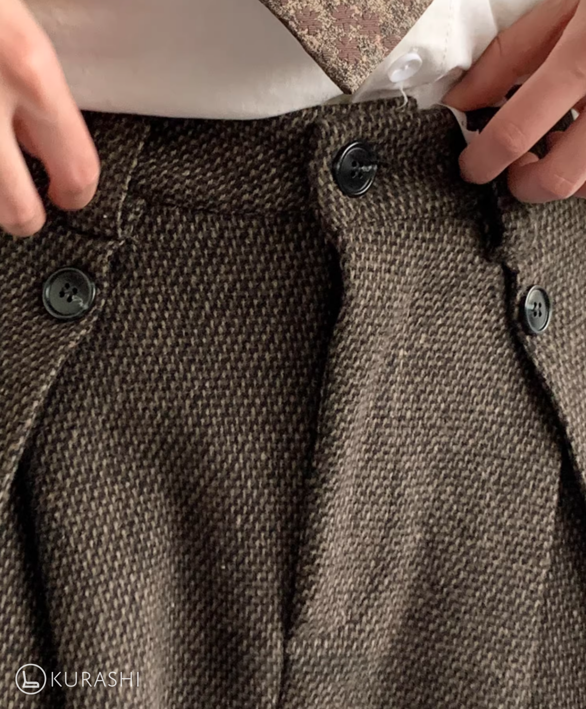 Daichi Wool Wide-Leg Trousers