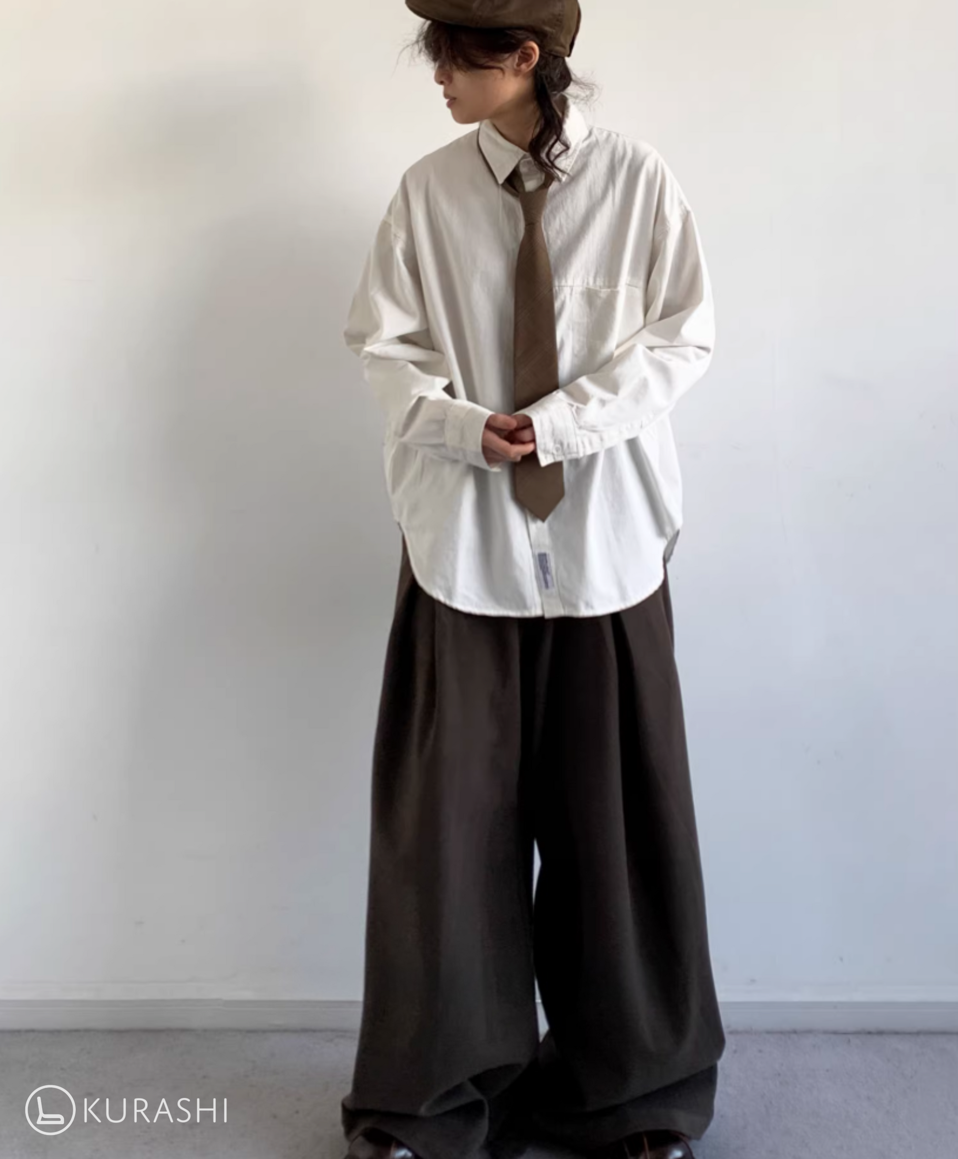 Daichi Wool Wide-Leg Trousers