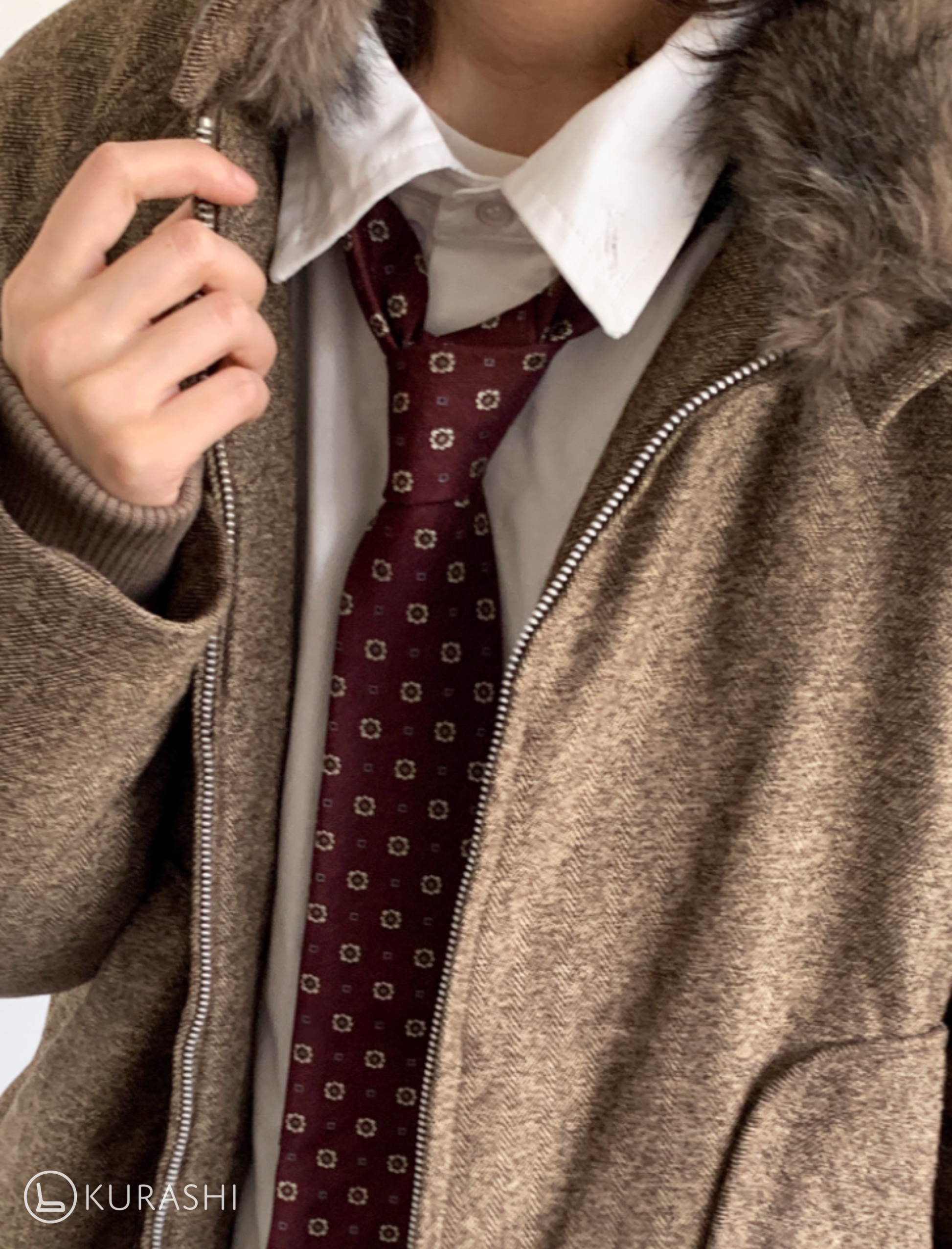 Haruto Vintage Fleece Collar Jacket – Kurashi Living Haruto Vintage Fleece Collar Jacket – Kurashi Living