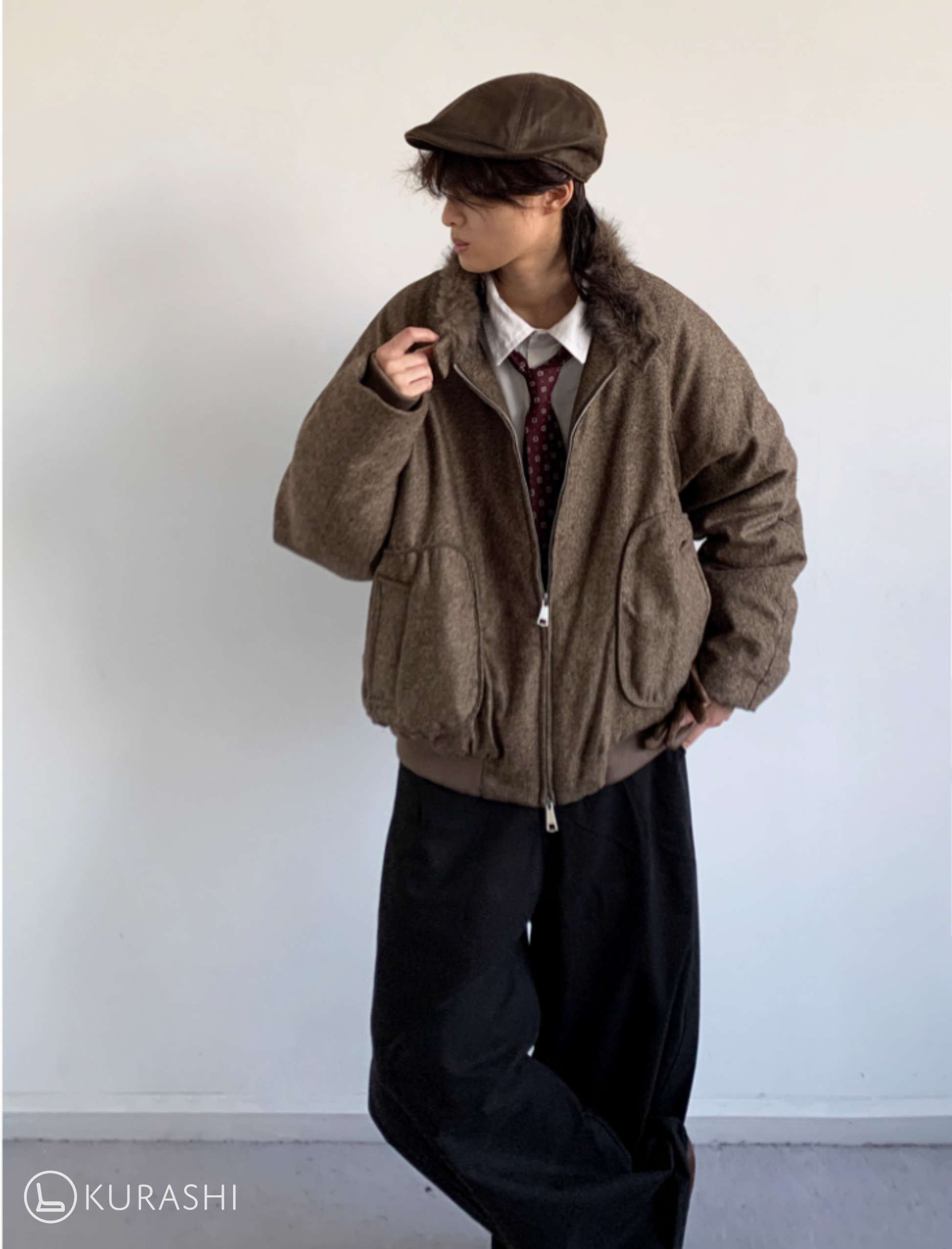 Haruto Vintage Fleece Collar Jacket