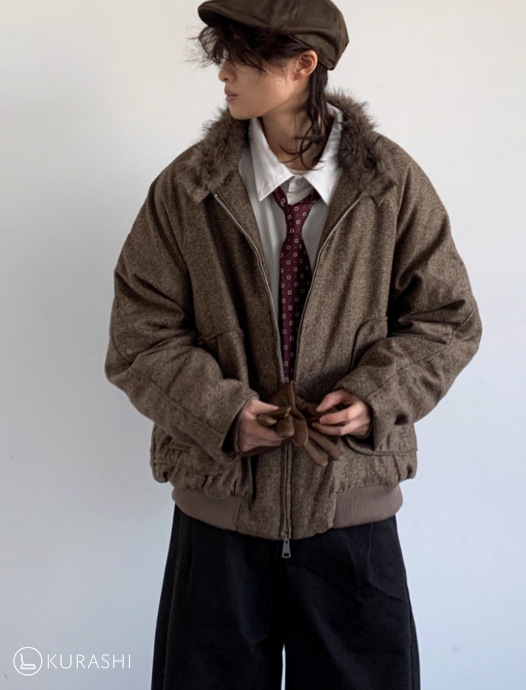 Haruto Vintage Fleece Collar Jacket