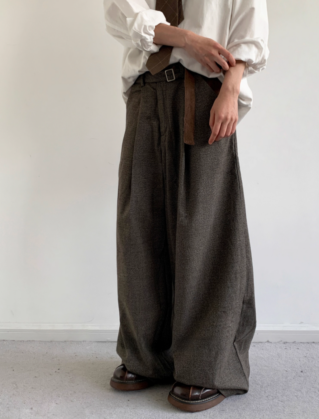 Kiyoto Glen Plaid Trousers