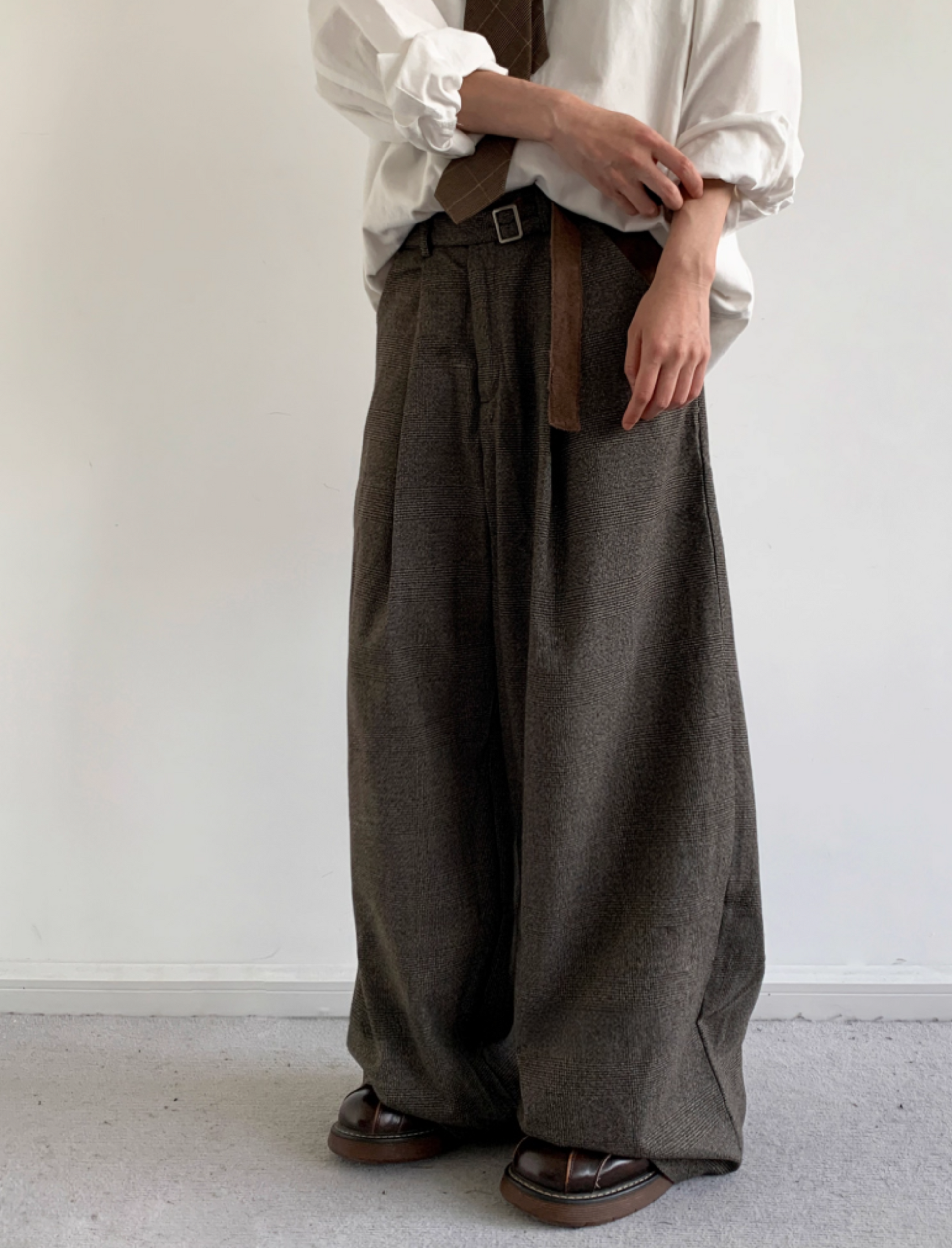 Kiyoto Glen Plaid Trousers