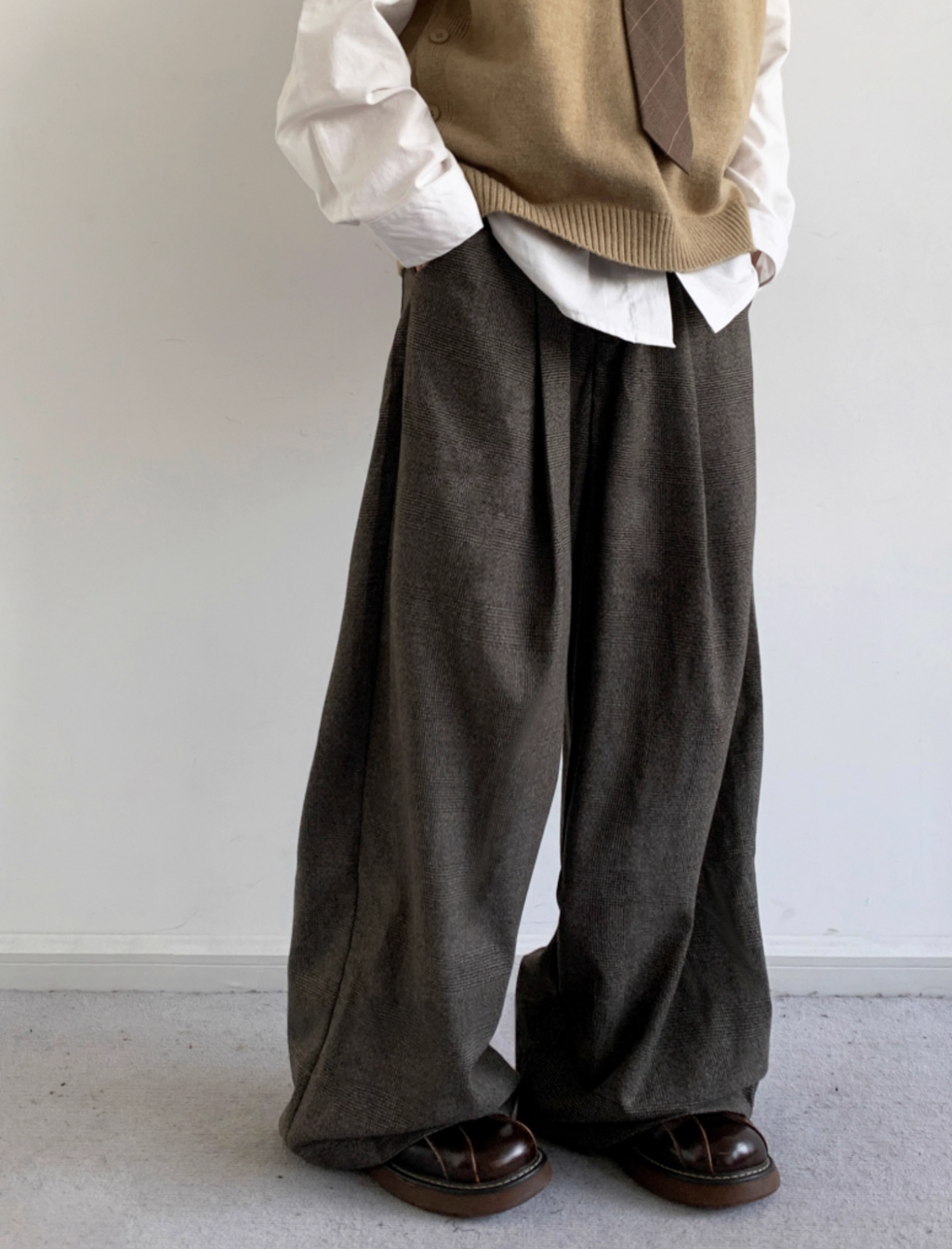 Kiyoto Glen Plaid Trousers