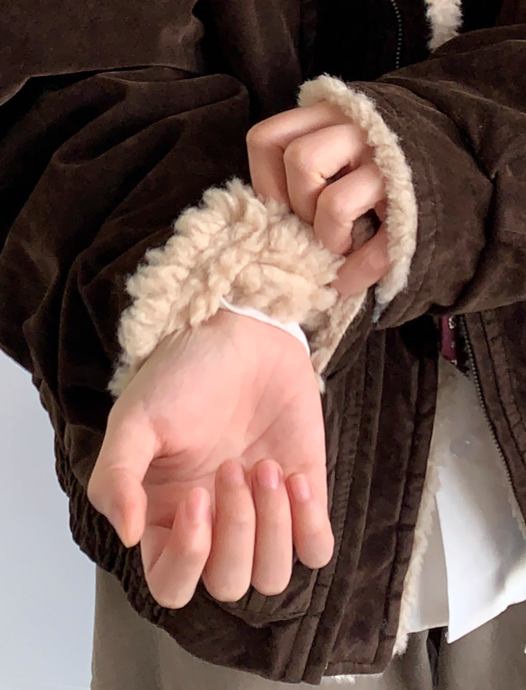 Arata Corduroy Fleece Collar Jacket