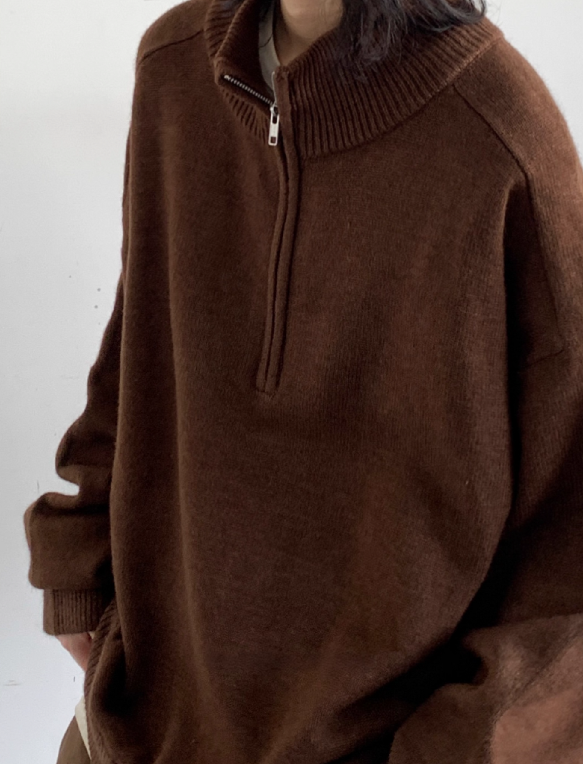 Sanyu Half-Zip Knit Pullover