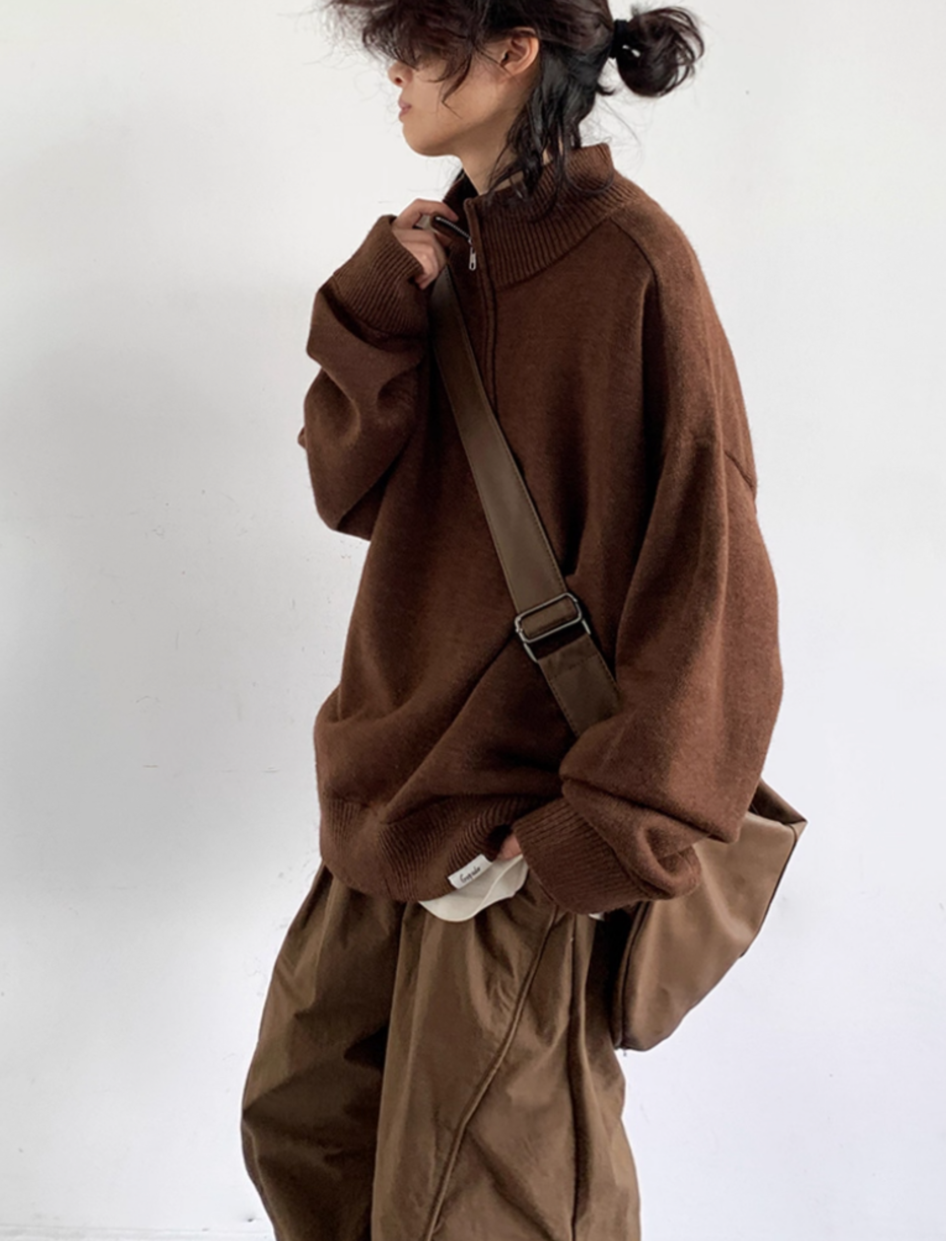 Sanyu Half-Zip Knit Pullover