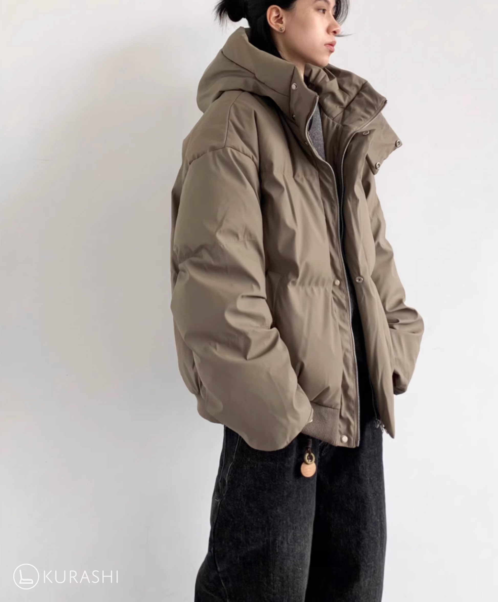 Ryo High-Neck Padded Jacket – Kurashi Living Ryo High-Neck Padded Jacket – Kurashi Living