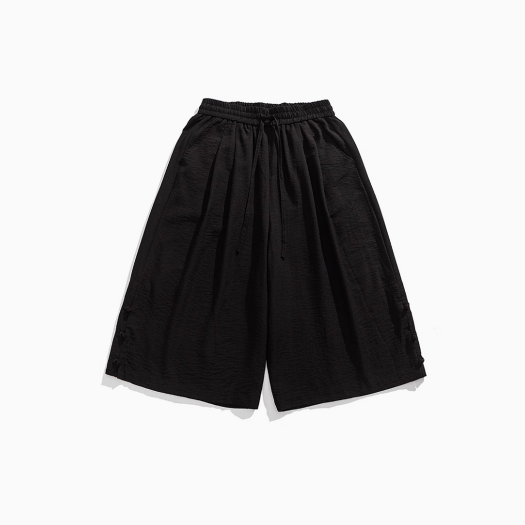 Shinkō Wide-Leg Cropped Pants