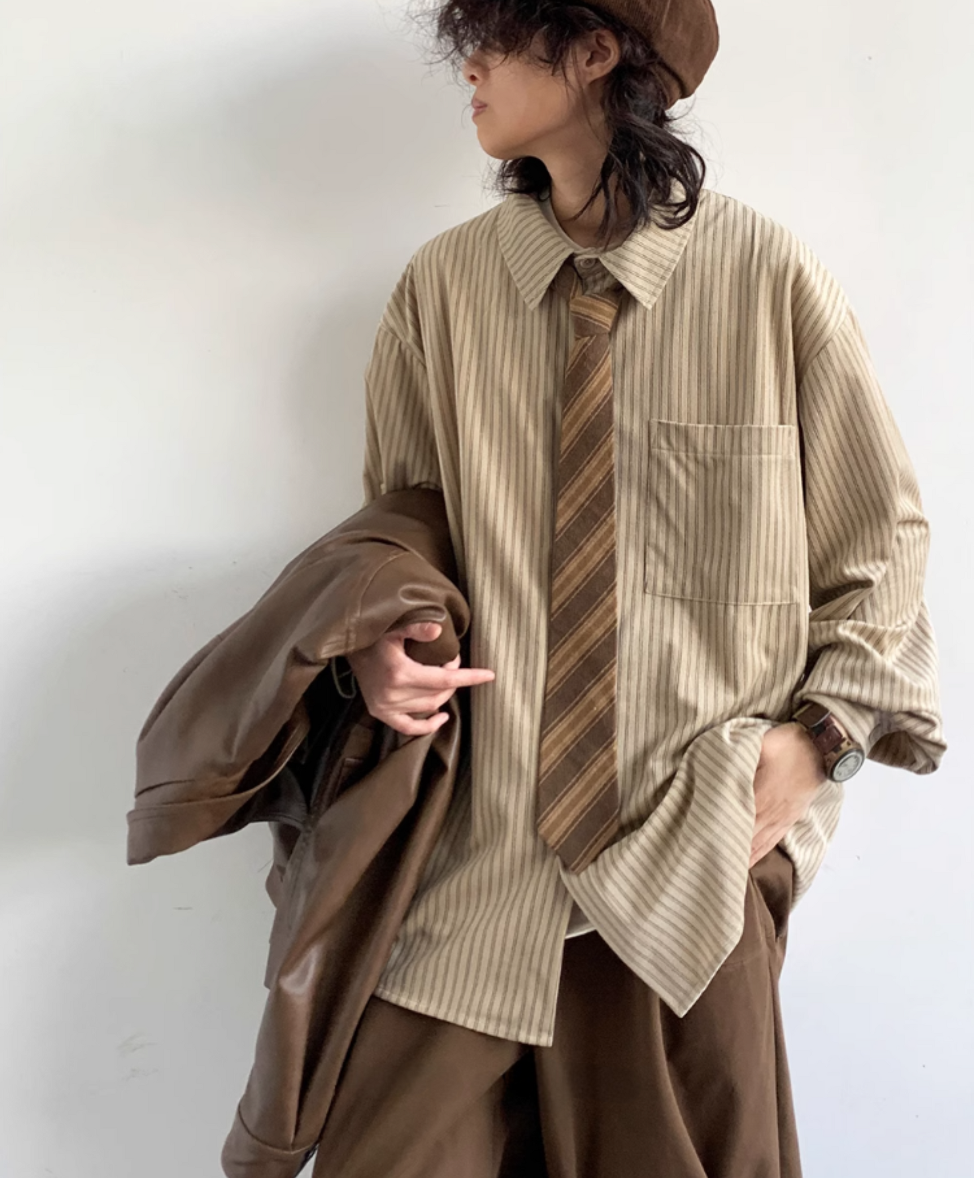 Hikaru Striped Corduroy Shirt