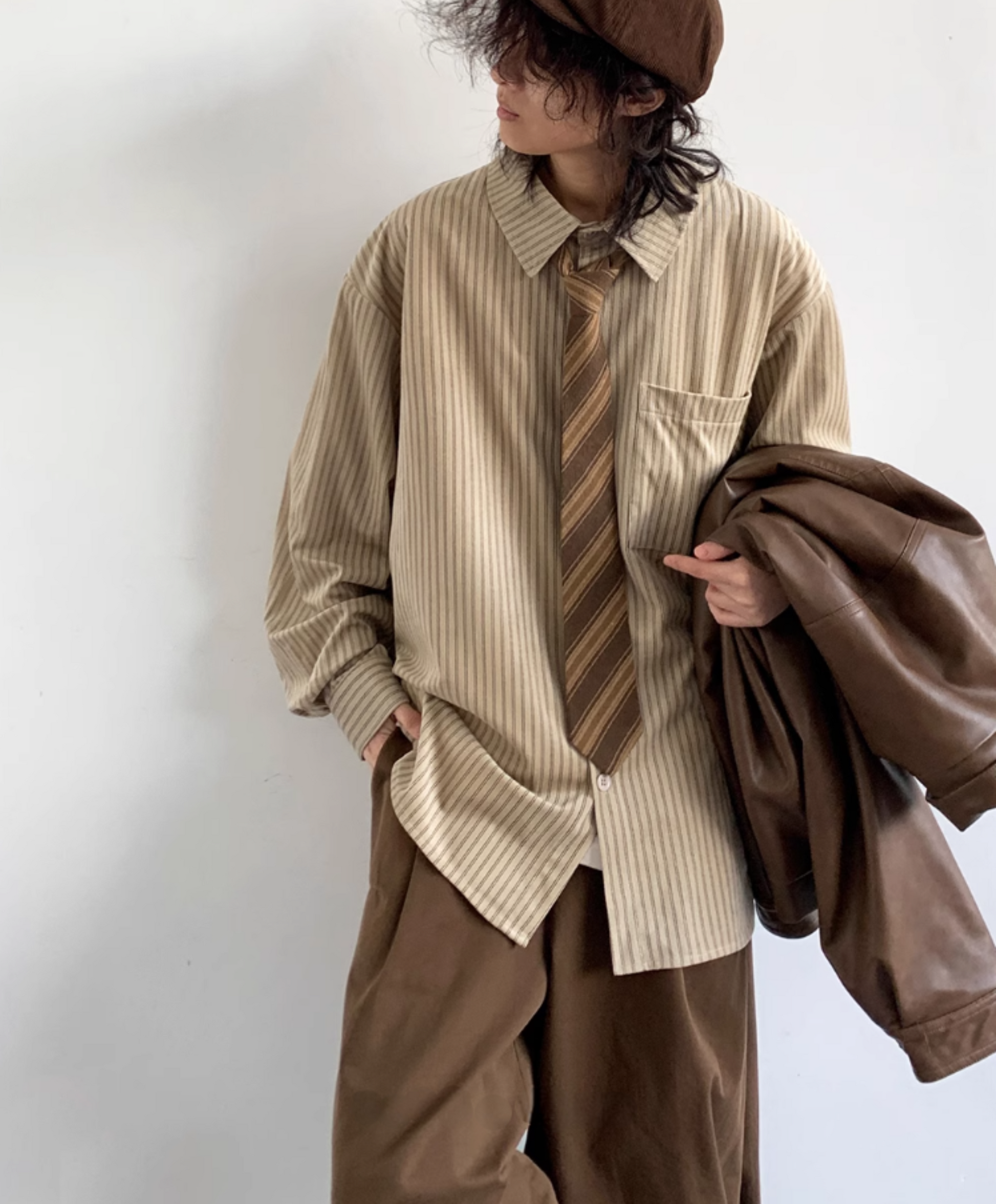 Hikaru Striped Corduroy Shirt