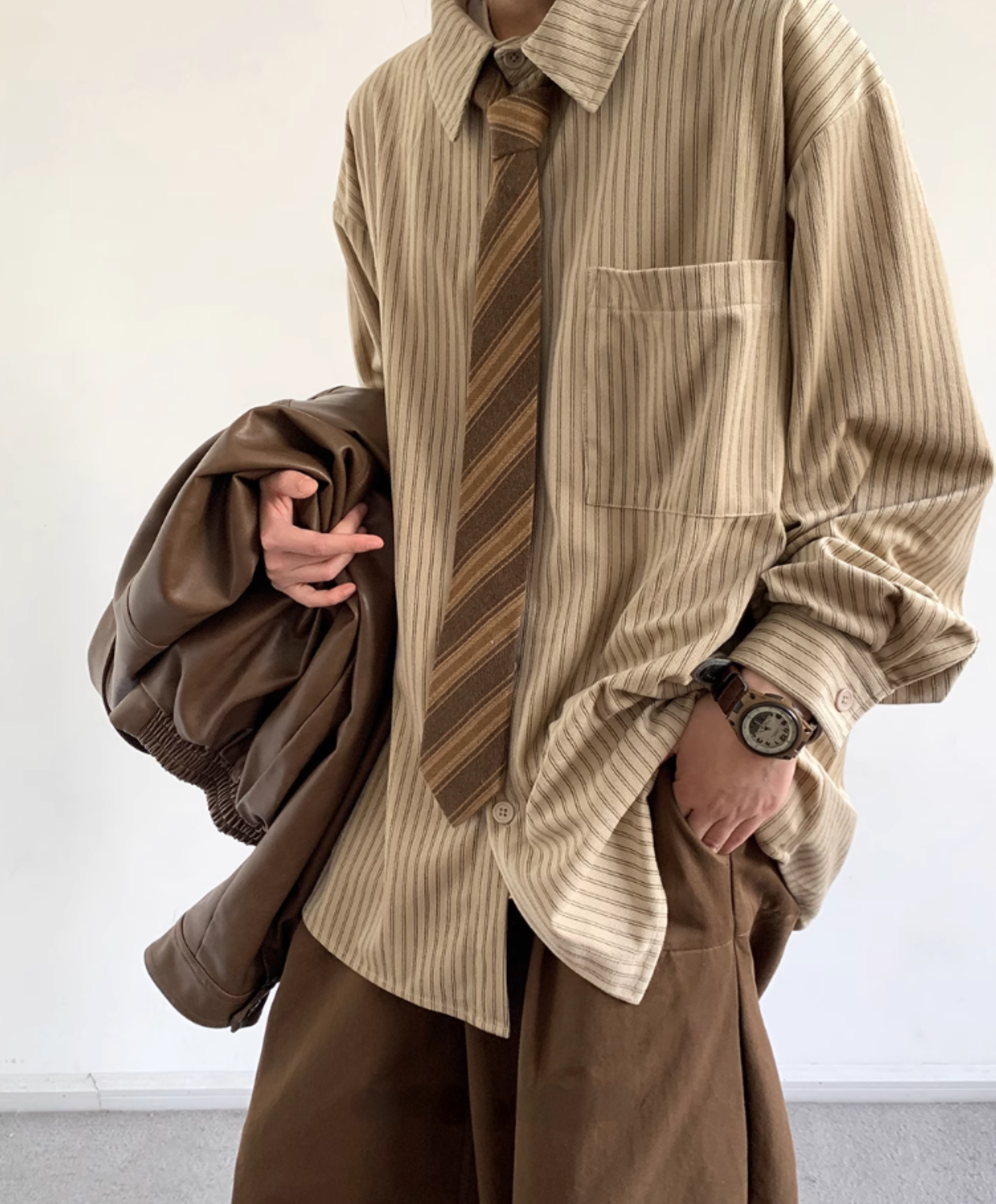 Hikaru Striped Corduroy Shirt