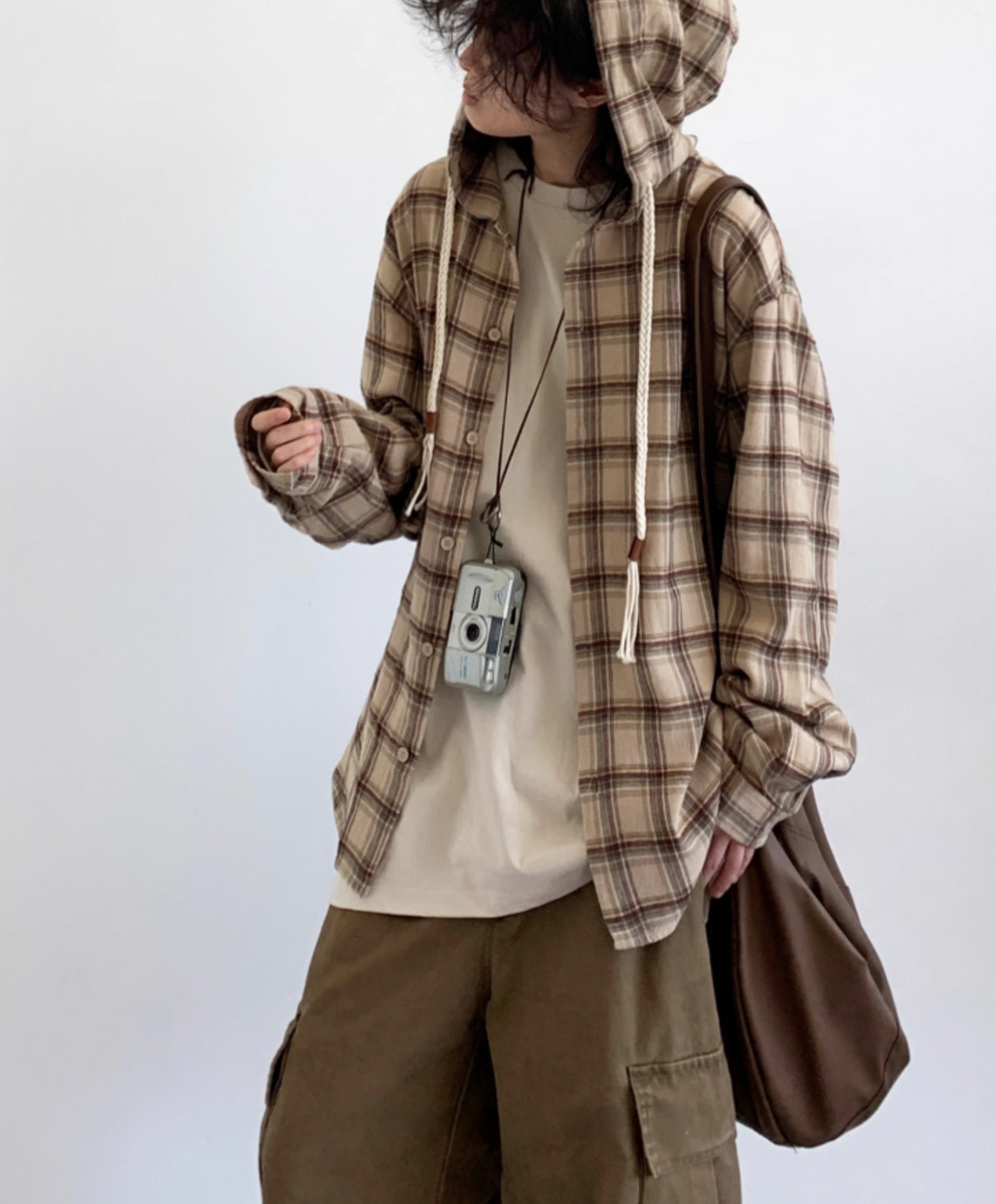 Amano Vintage Check Hoodie