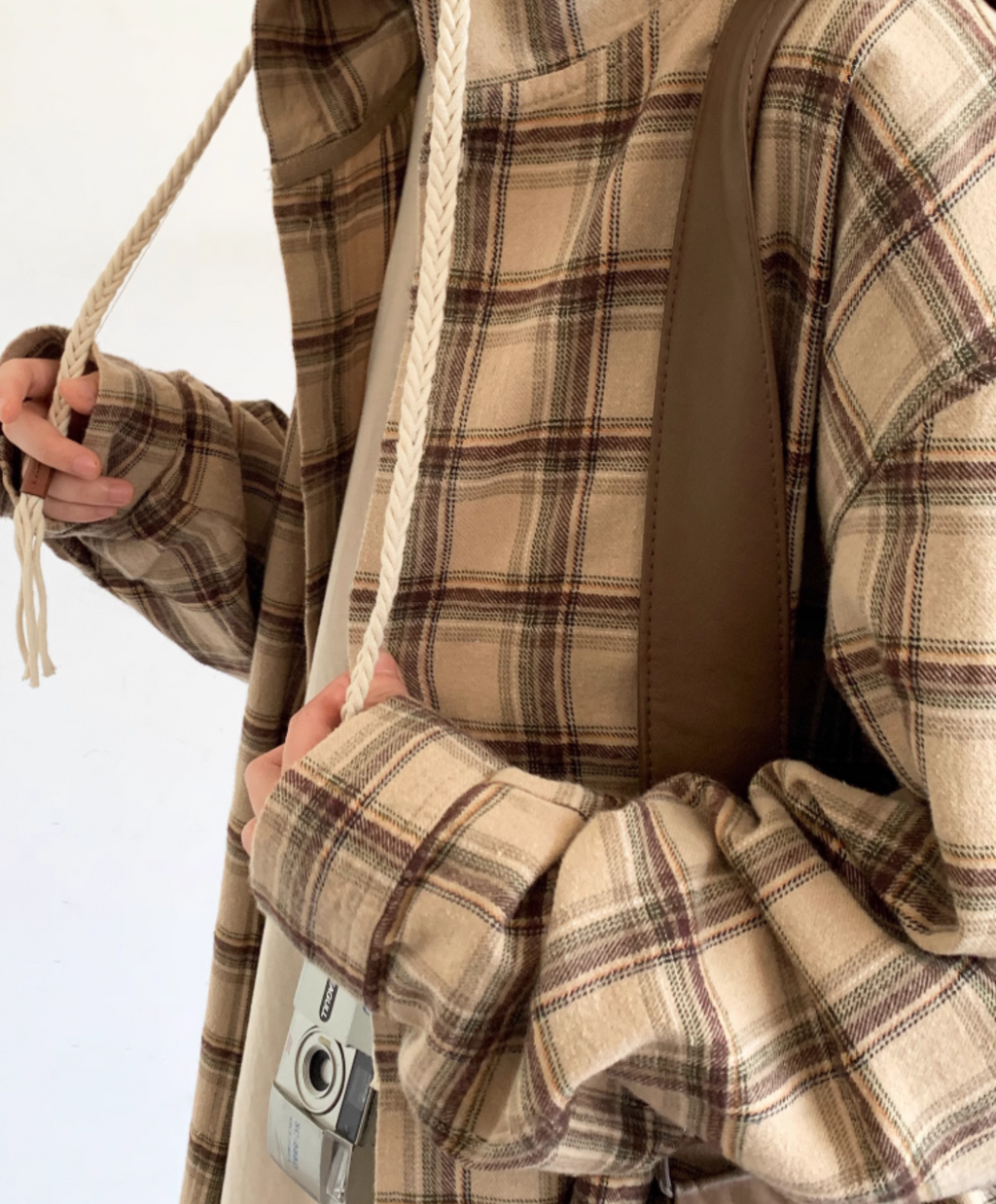 Amano Vintage Check Hoodie
