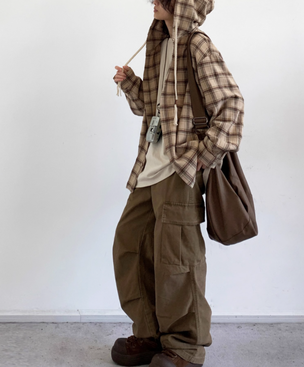 Amano Vintage Check Hoodie