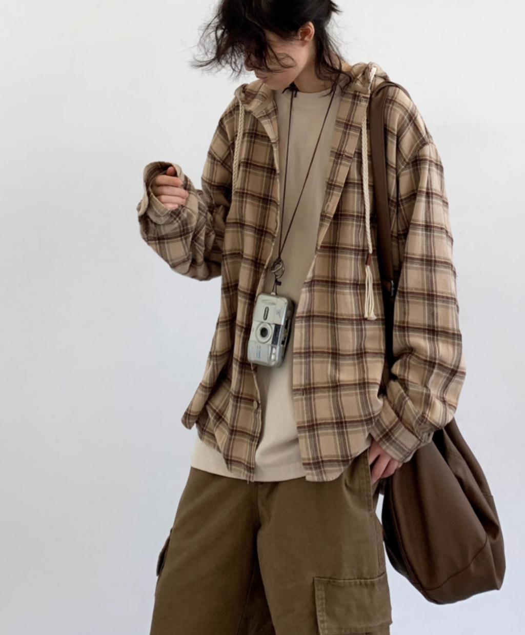 Amano Vintage Check Hoodie