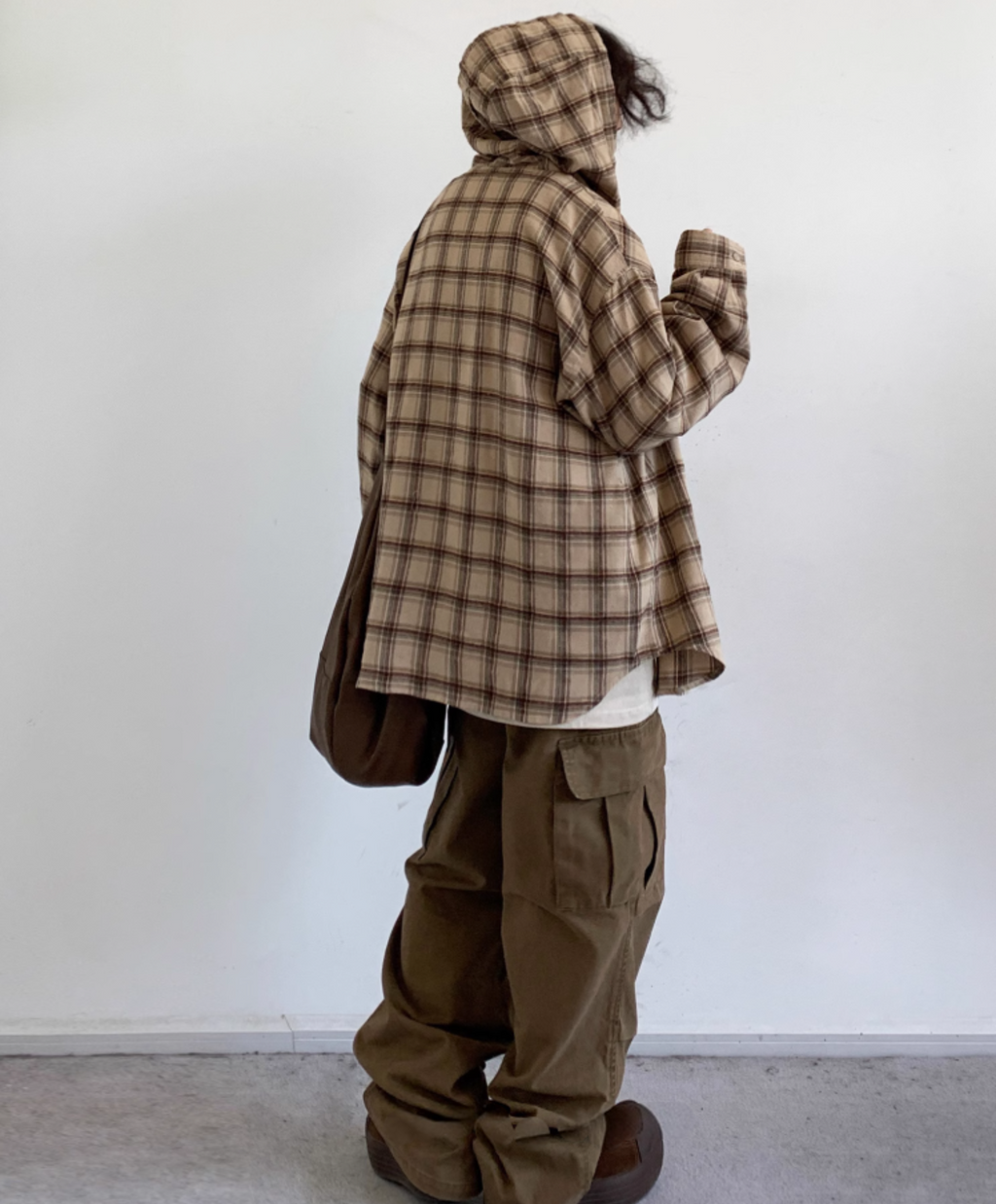 Amano Vintage Check Hoodie