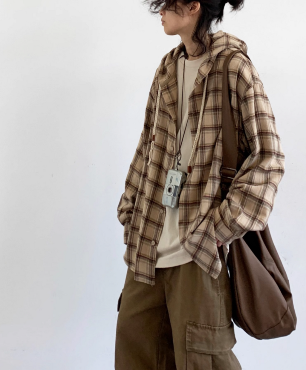 Amano Vintage Check Hoodie