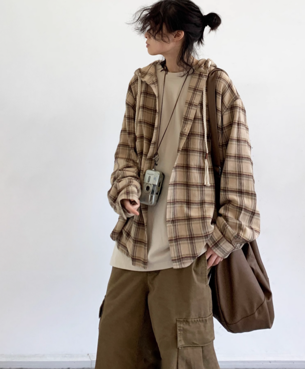 Amano Vintage Check Hoodie