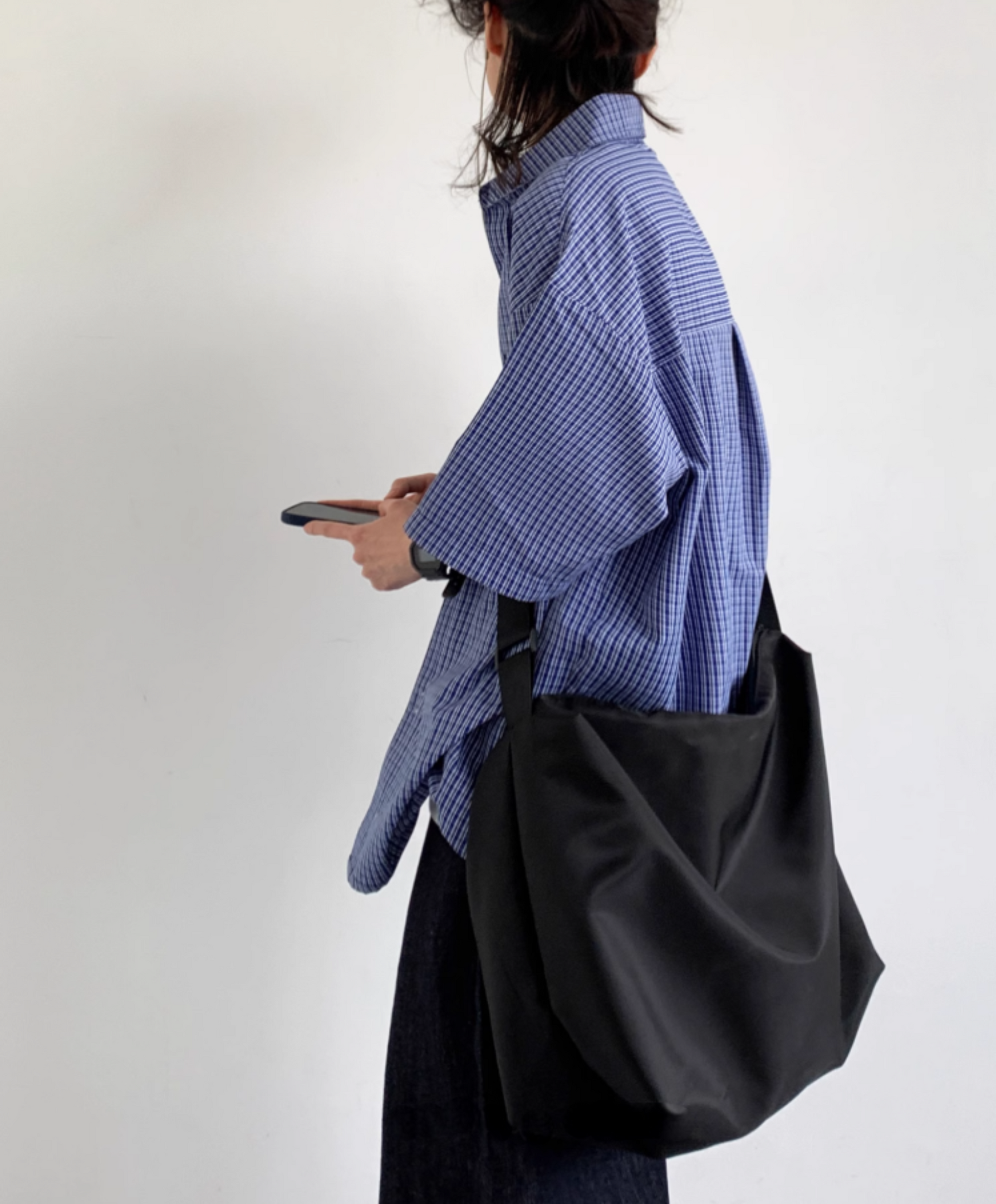 Aomizu Drop-Shoulder Gingham Shirt