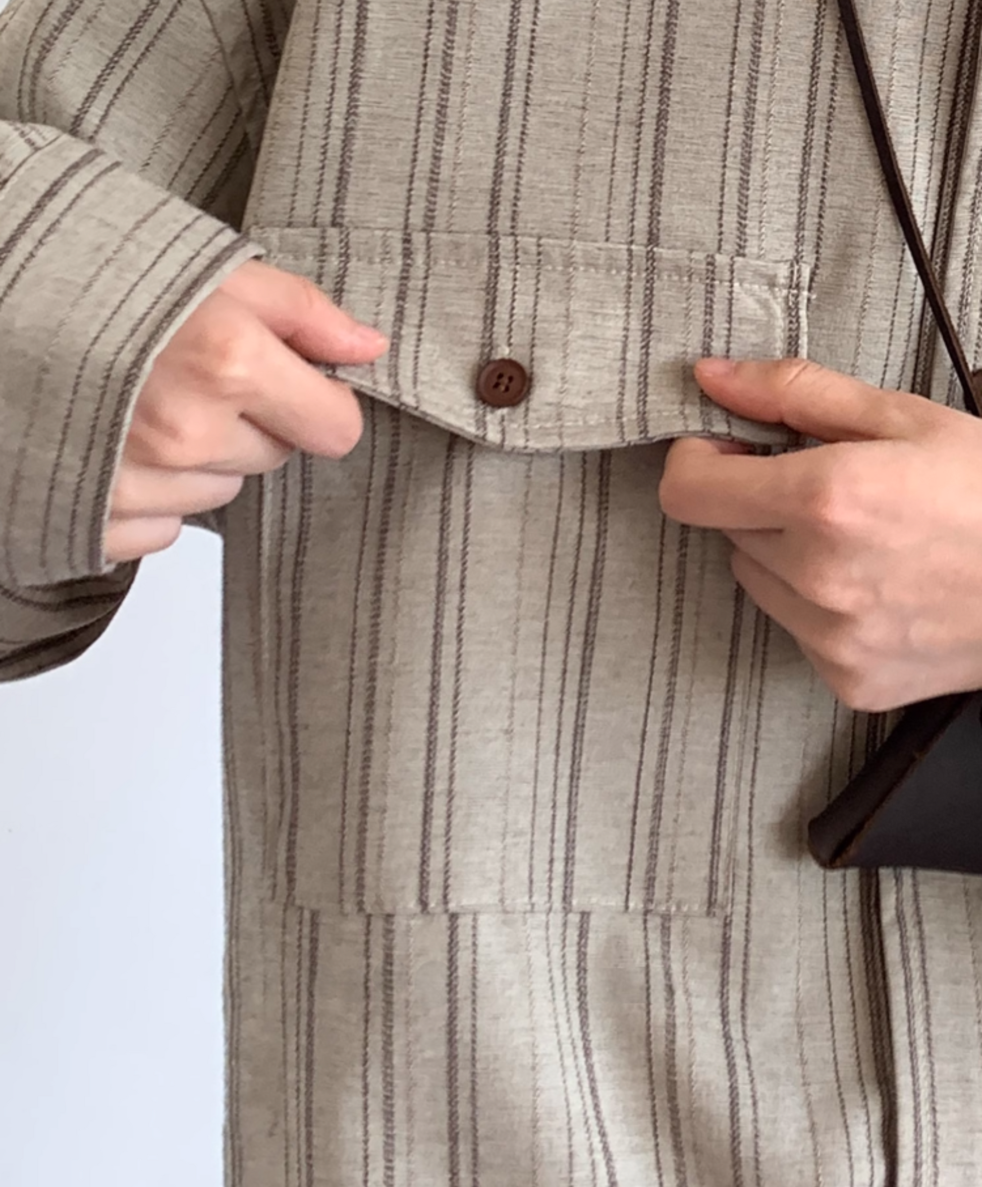 Kuroji Striped Utility Shirt