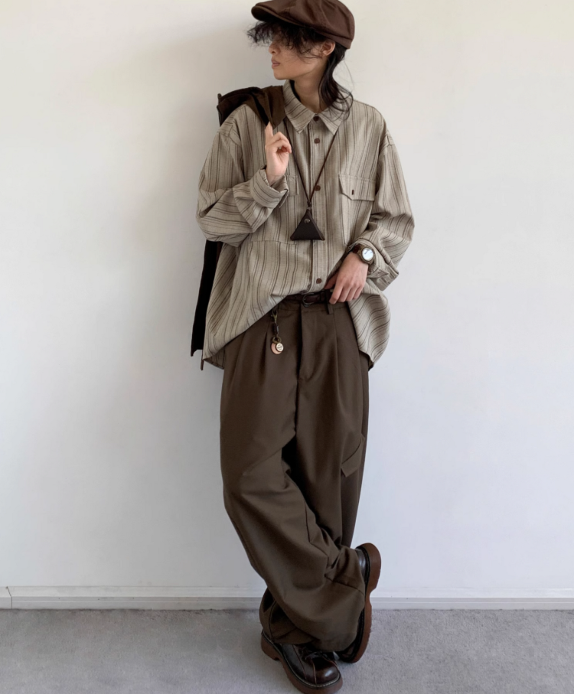 Kuroji Striped Utility Shirt