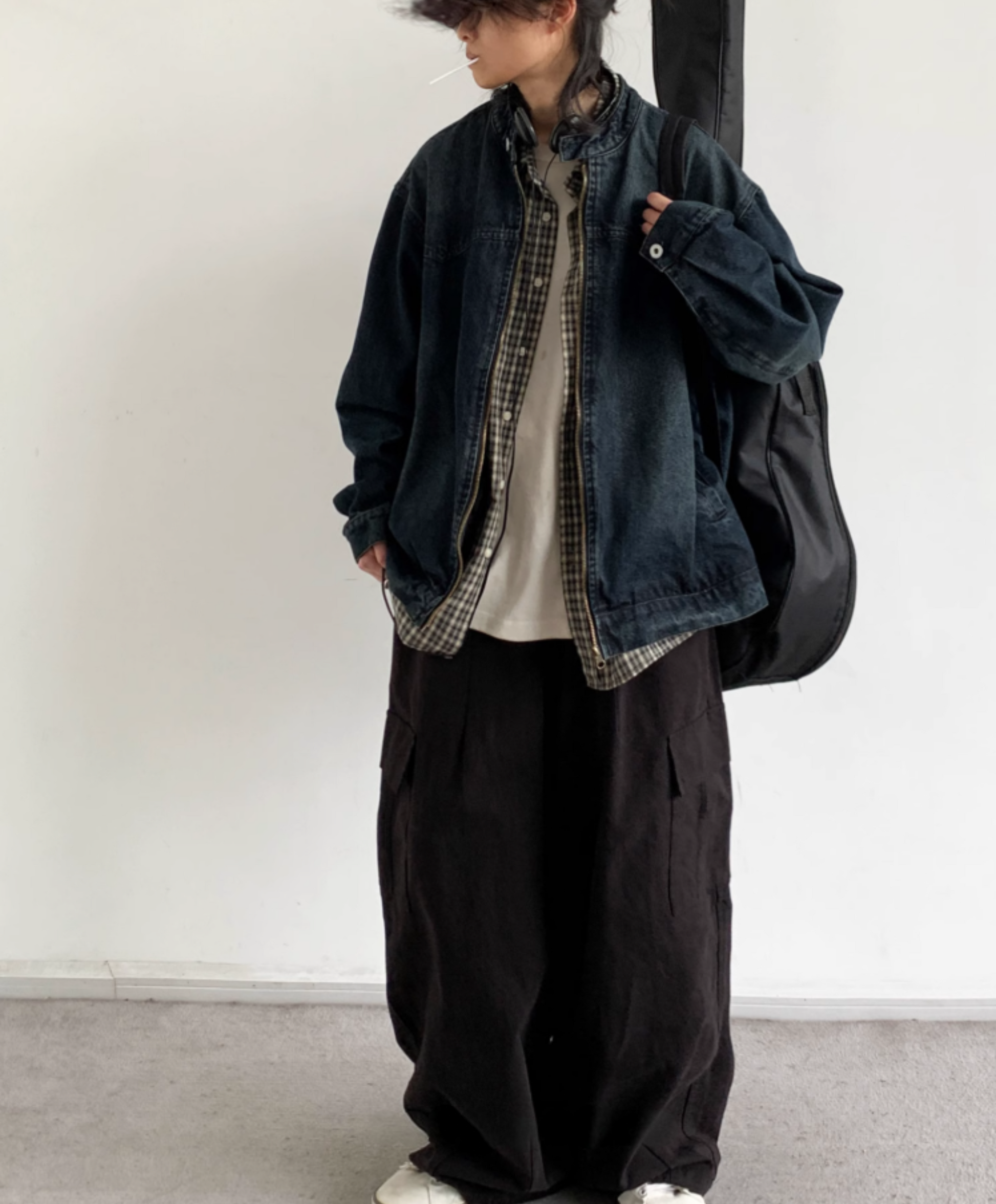 Kurashi Washed Denim Work Jacket