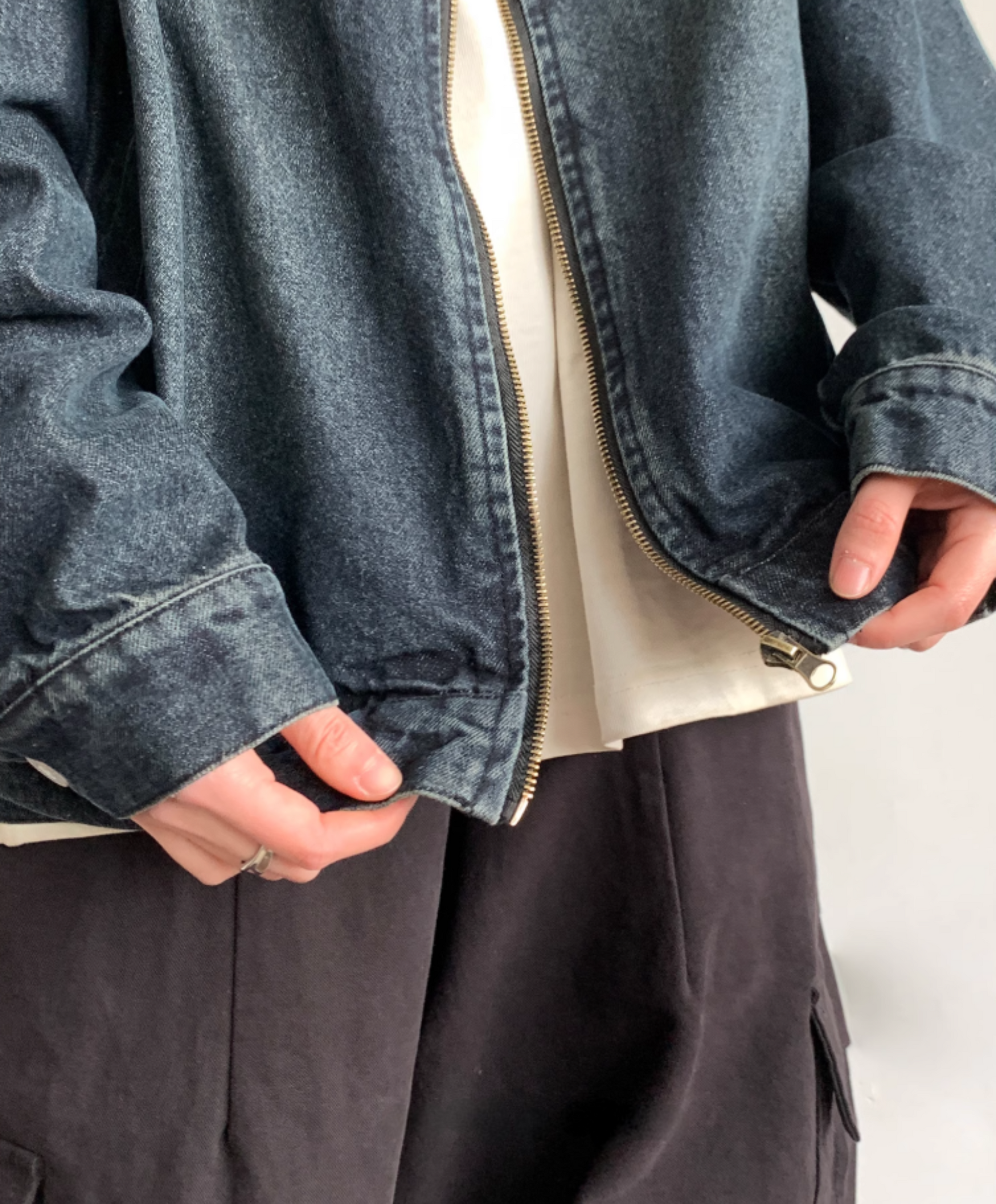 Kurashi Washed Denim Work Jacket