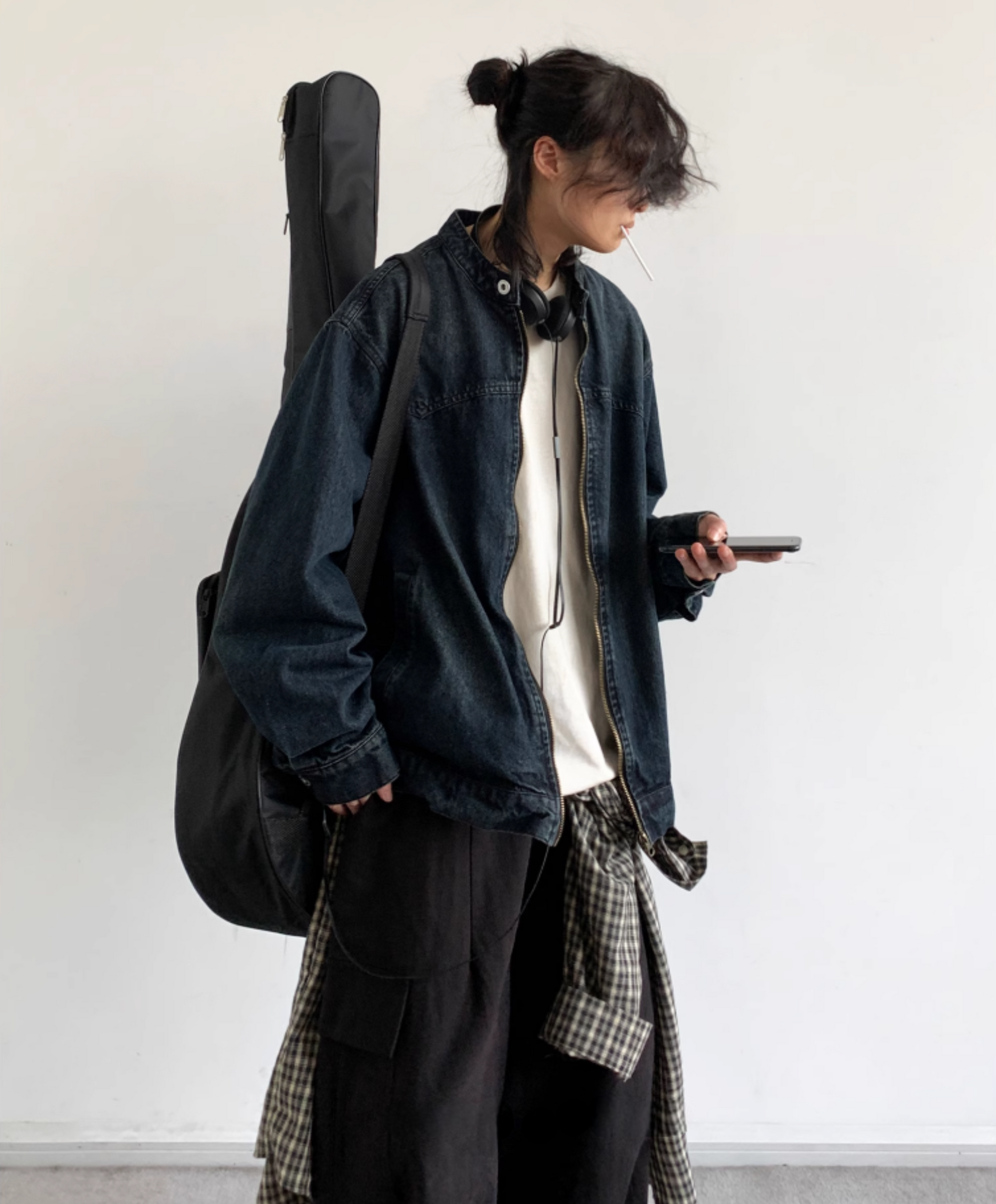Kurashi Washed Denim Work Jacket