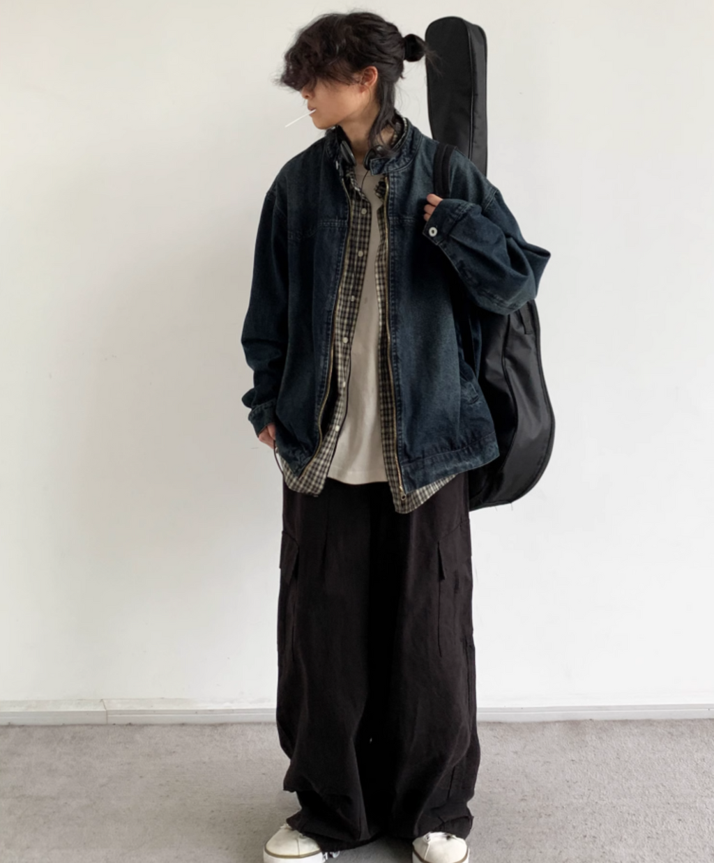 Kurashi Washed Denim Work Jacket