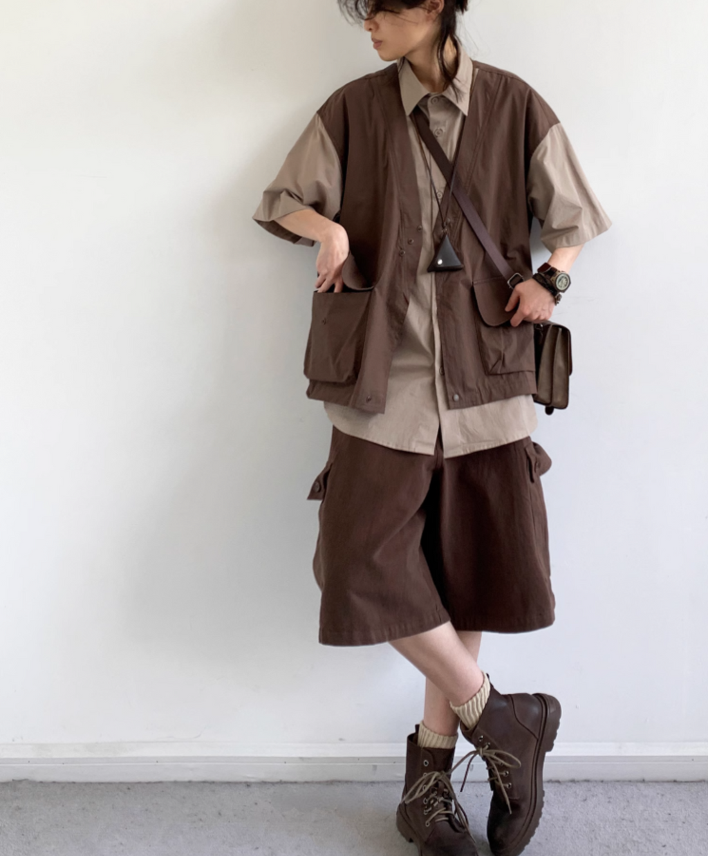 Kōzen Layered Short-Sleeve Shirt