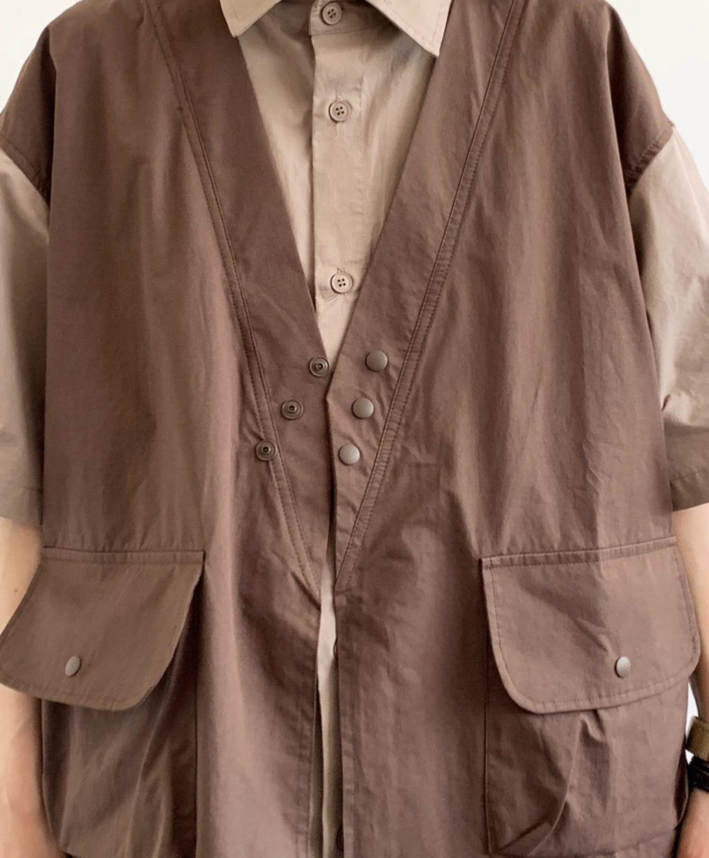 Kōzen Layered Short-Sleeve Shirt