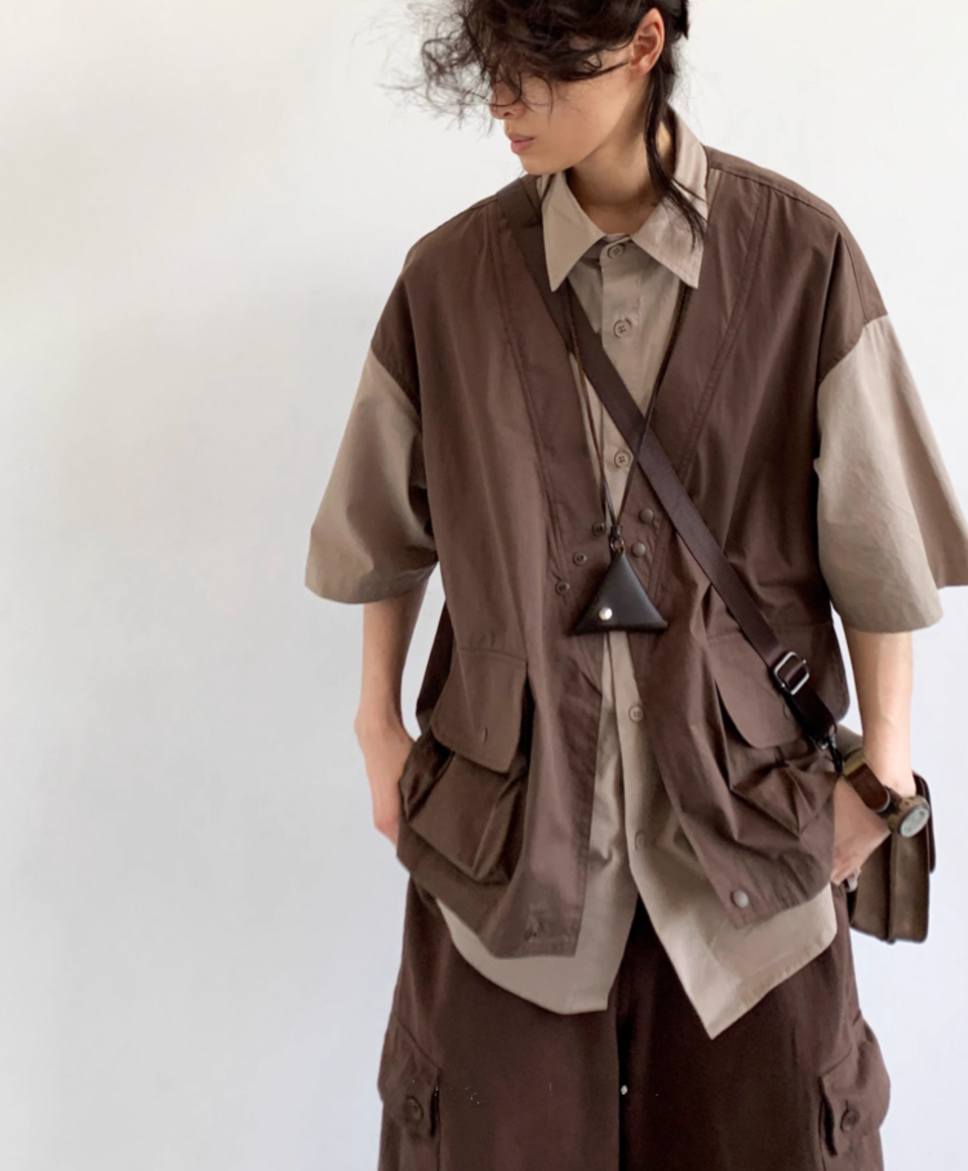 Kōzen Layered Short-Sleeve Shirt