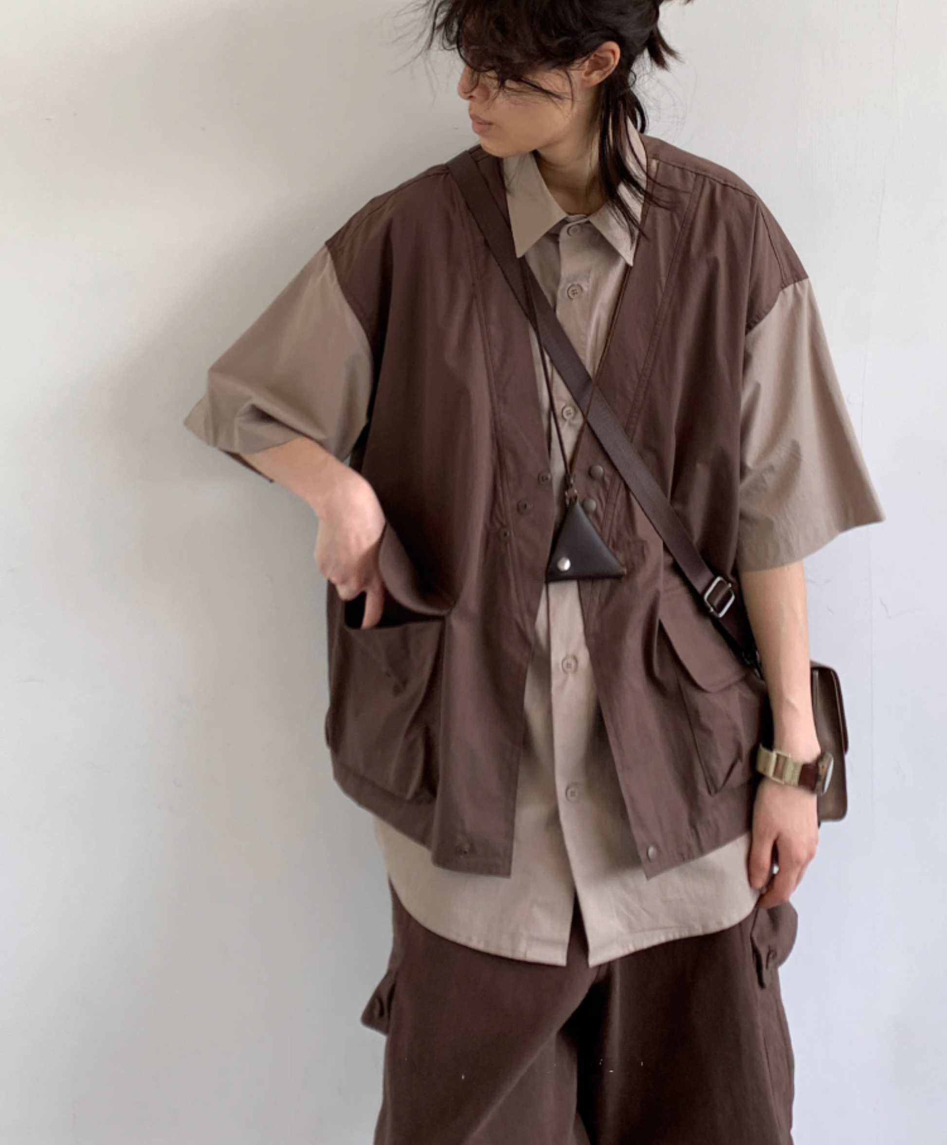 Kōzen Layered Short-Sleeve Shirt